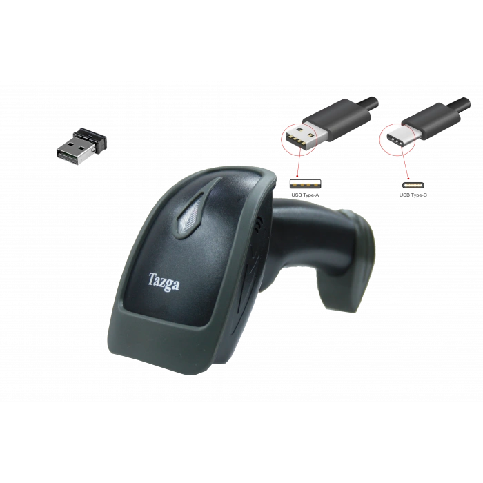 TAZGA TSC 850 USB KABLOSUZ 1D BARKOD OKUYUCU