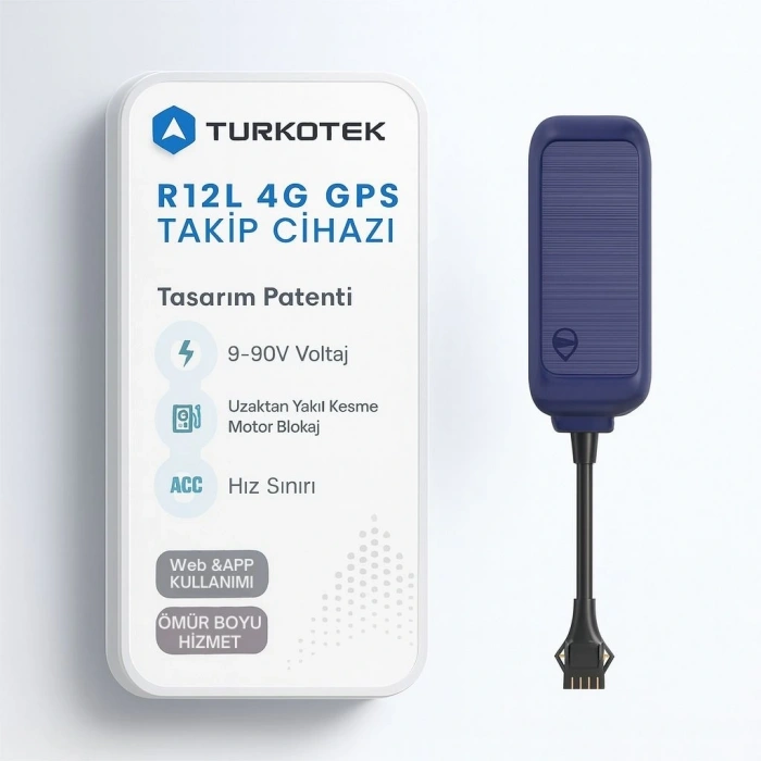 Profesyonel 4G Kablolu GPS Araç Takip Cihazı | 1 YIL KULLANIM DAHİL SIM Kartlı | Motor Durdurma Özellikli Gerçek Zamanlı Araç, Motosiklet, Kamyonet, Hafif Ticari Araçlar, Elektrikli Bisiklet, Scooter Uyumlu