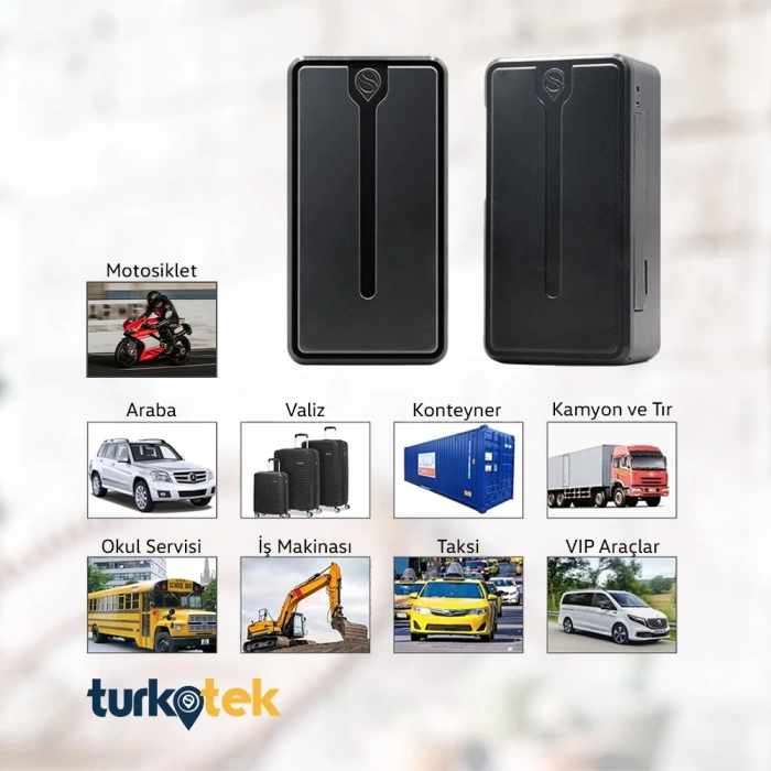 Turkotek R11 Araç Motosiklet Kablosuz Mıktanıslı Şarj Edilebilir Mini GPS Takip Cihazı (İmei Kayıtlı)