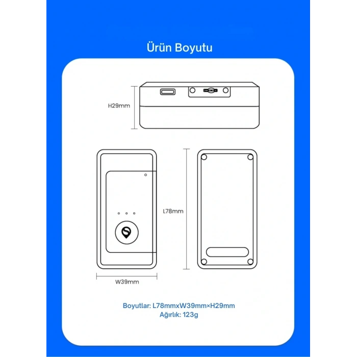 Turkotek S21L 4G Kablosuz 3.000 Mah 20 Gün Şarj Ömrü Araç Motosiklet Gps Takip Cihazı Son Teknoloji̇ – Aküden Bağımsız Kablosuz Mıknatıslı (İmei Kayıtlı)