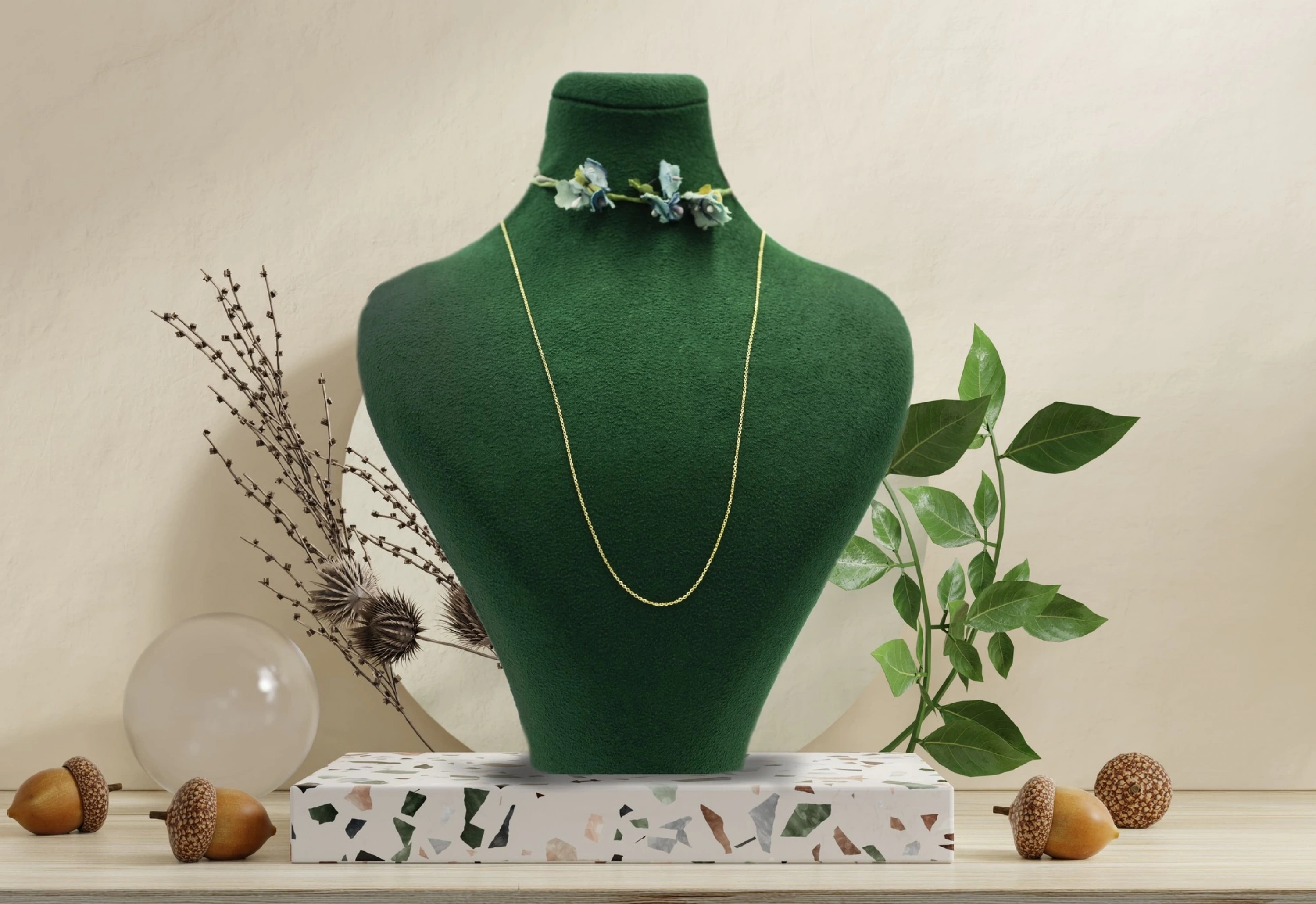 14 Ayar Forse Zincir - 45 Cm.