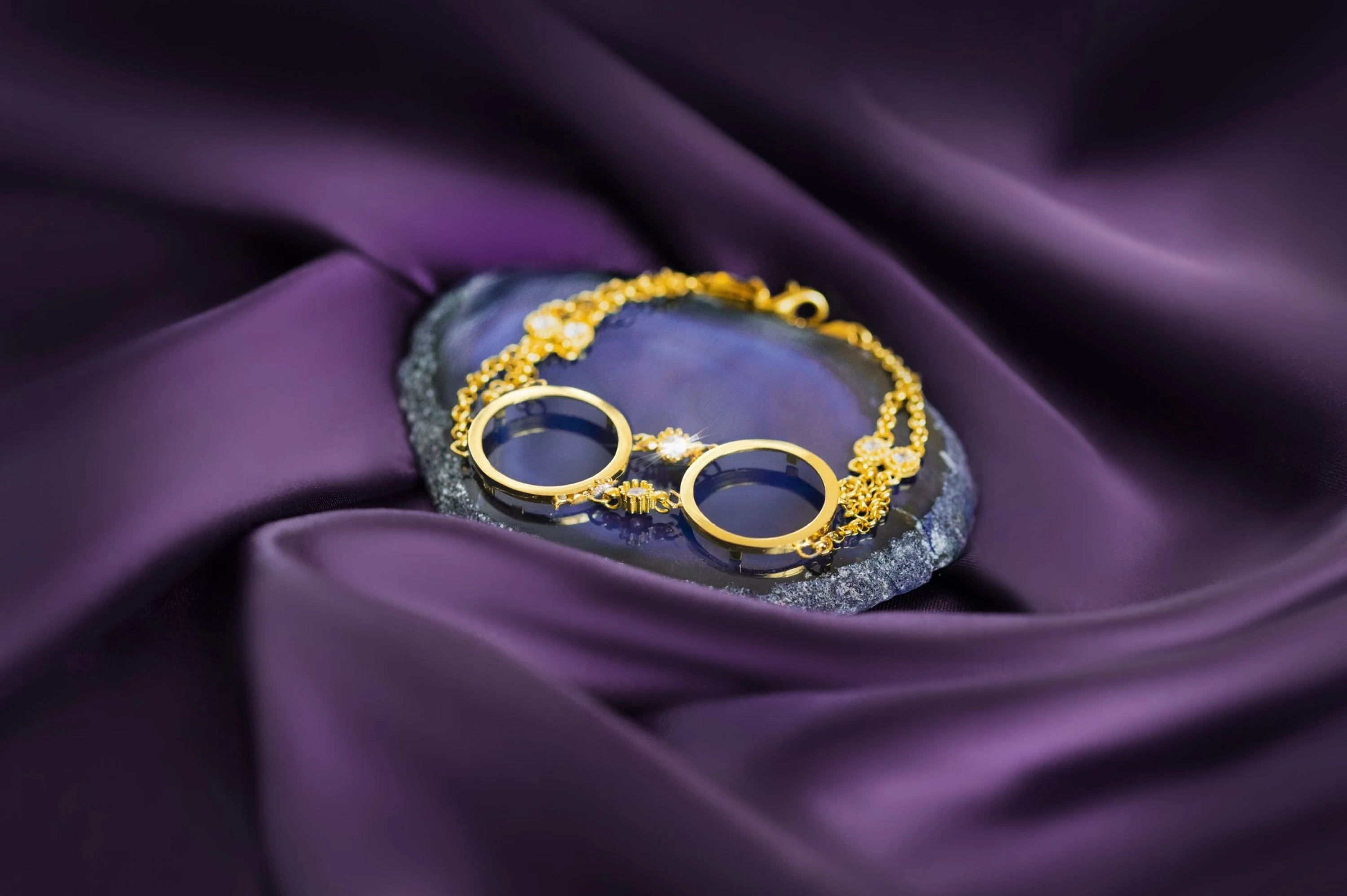 14 Ayar İkili Çeyrekli Bileklik