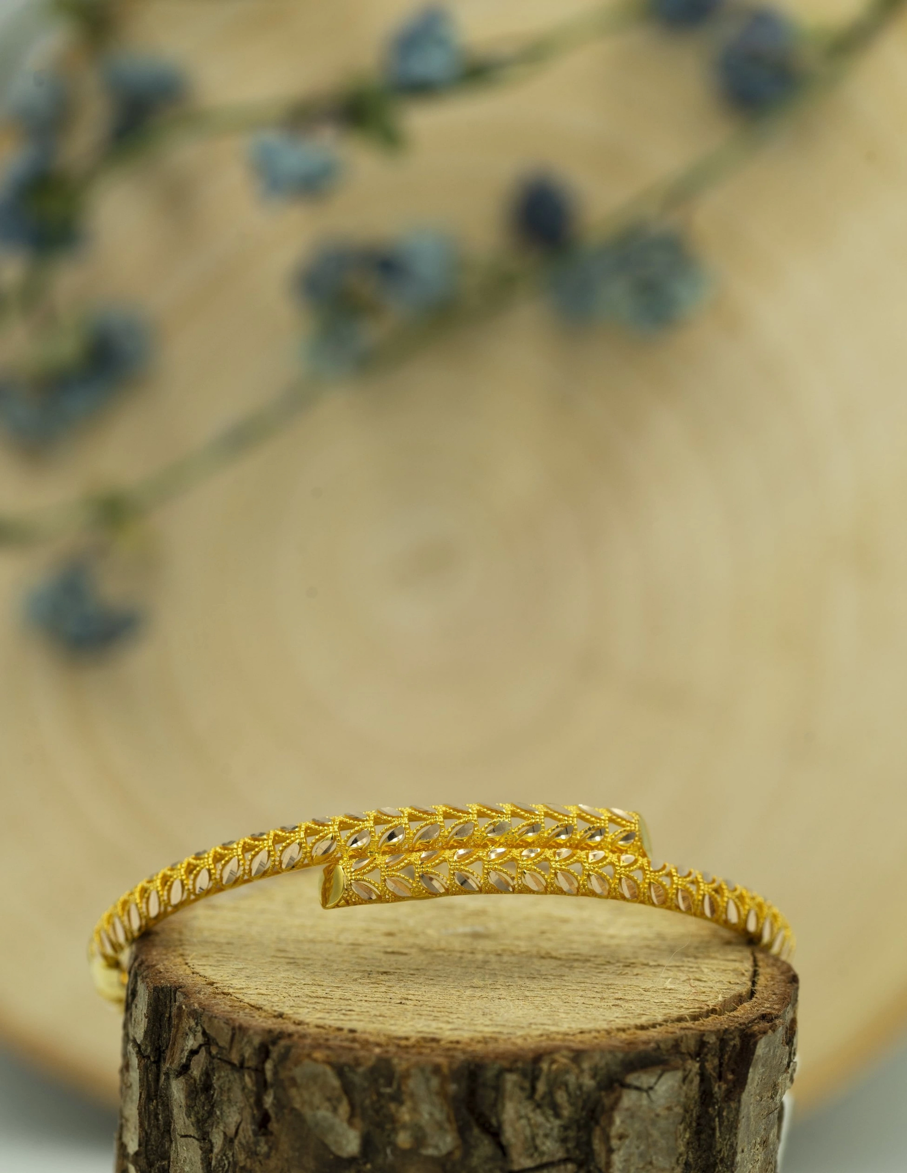 Balık Sırtı 14 Ayar Kelepçe Bilezik