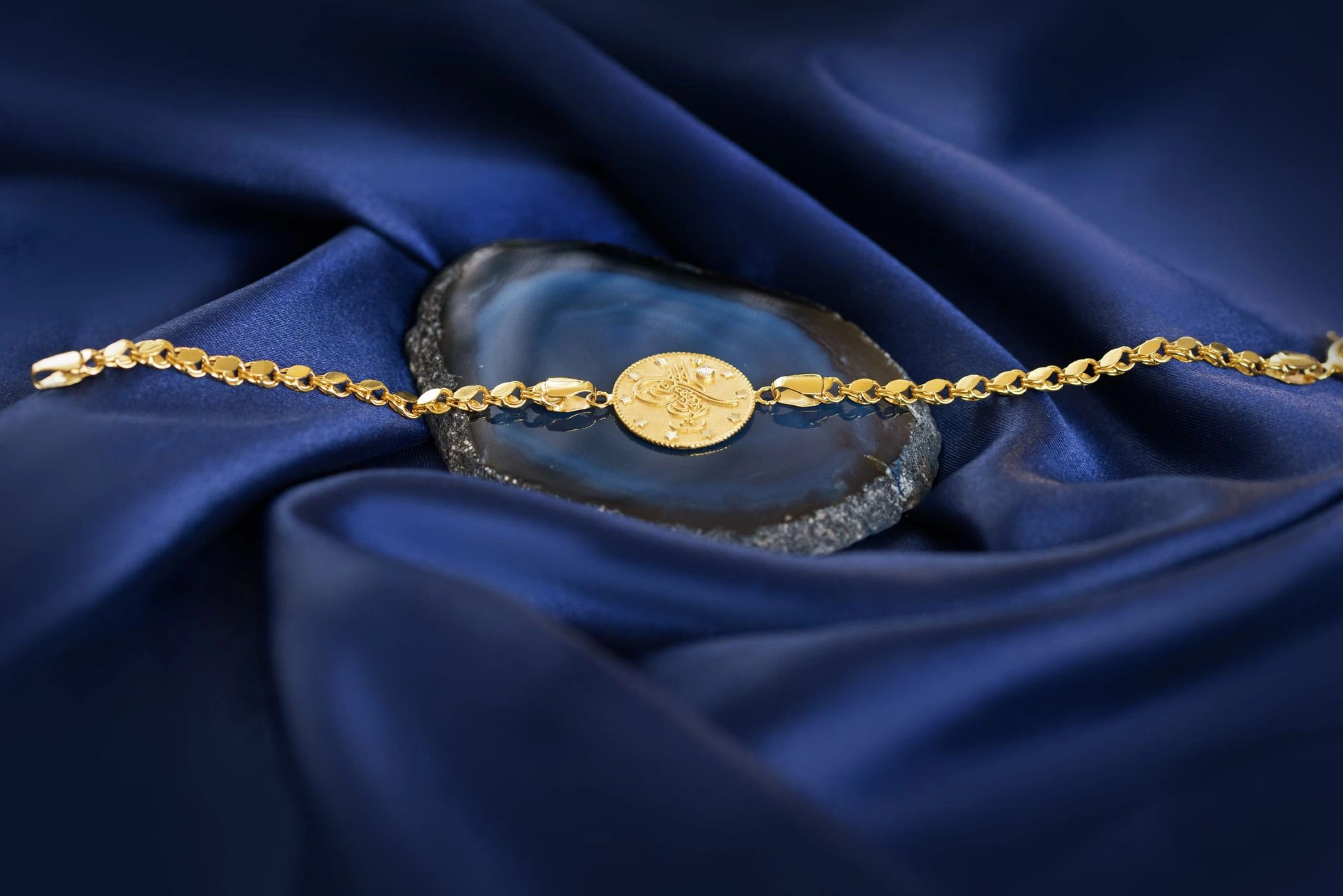 Baskı Reşat 8 Ayar Altın Bileklik