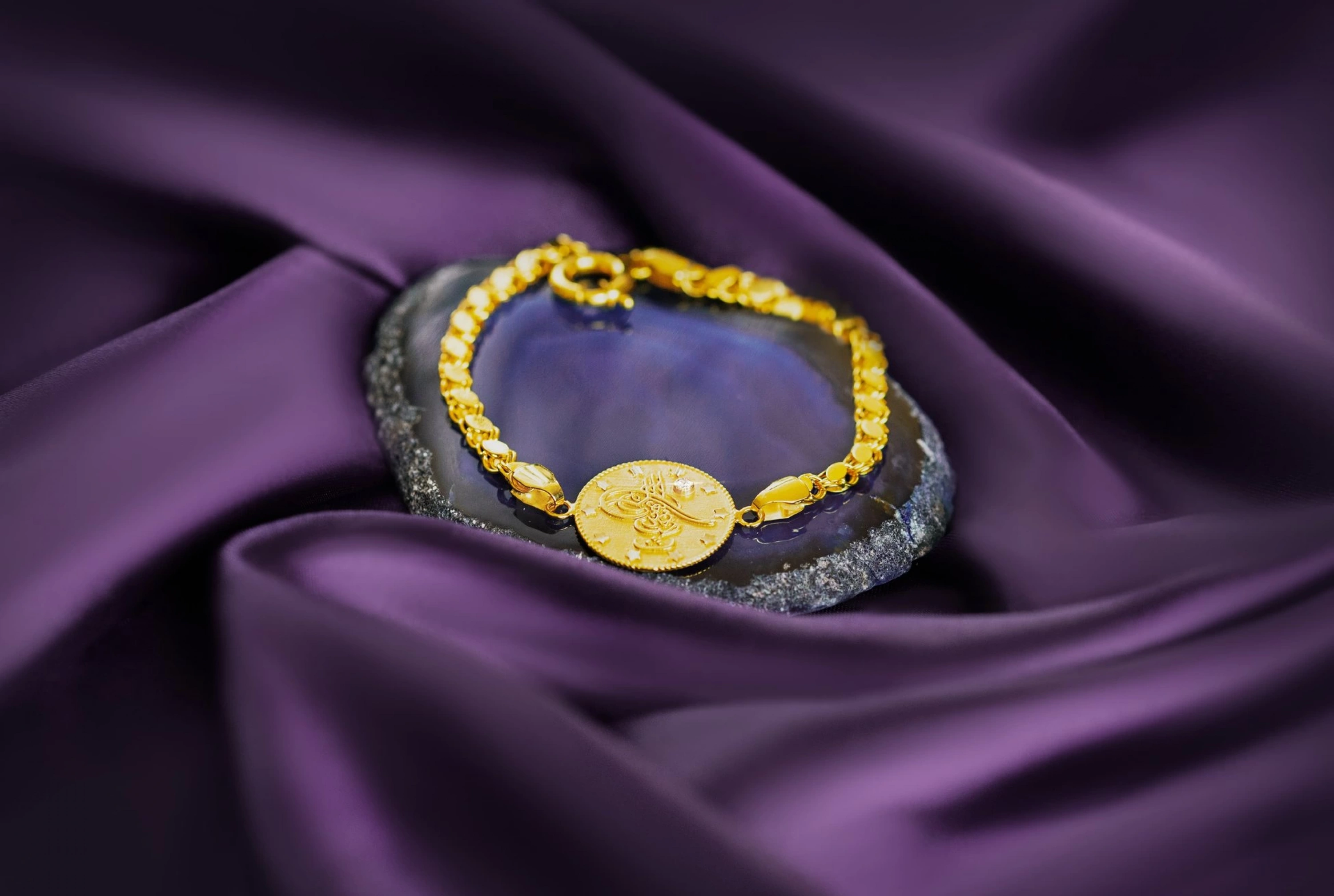 Baskı Reşat 8 Ayar Altın Bileklik