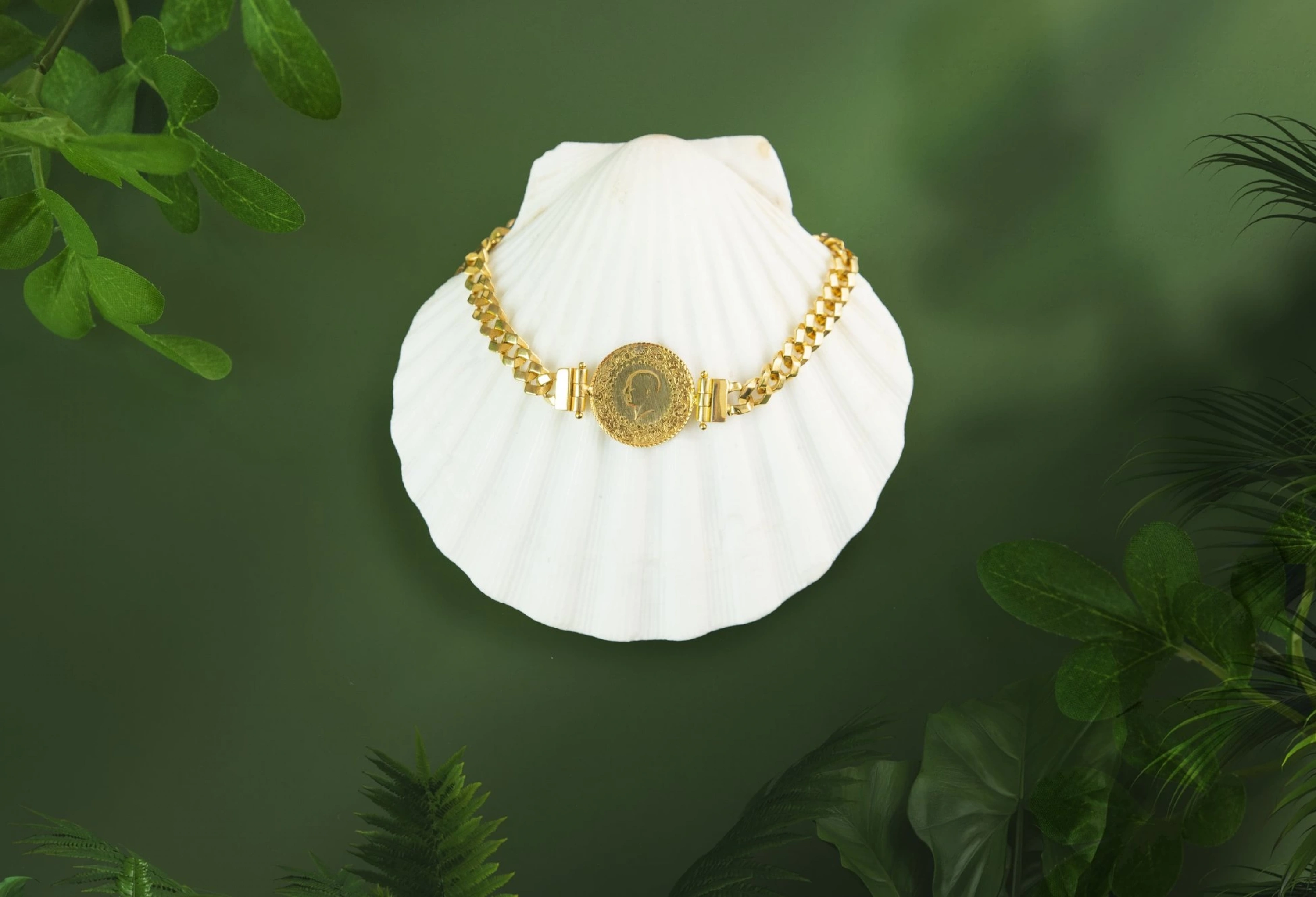 Döküm Çeyrekli 14 Ayar Bileklik