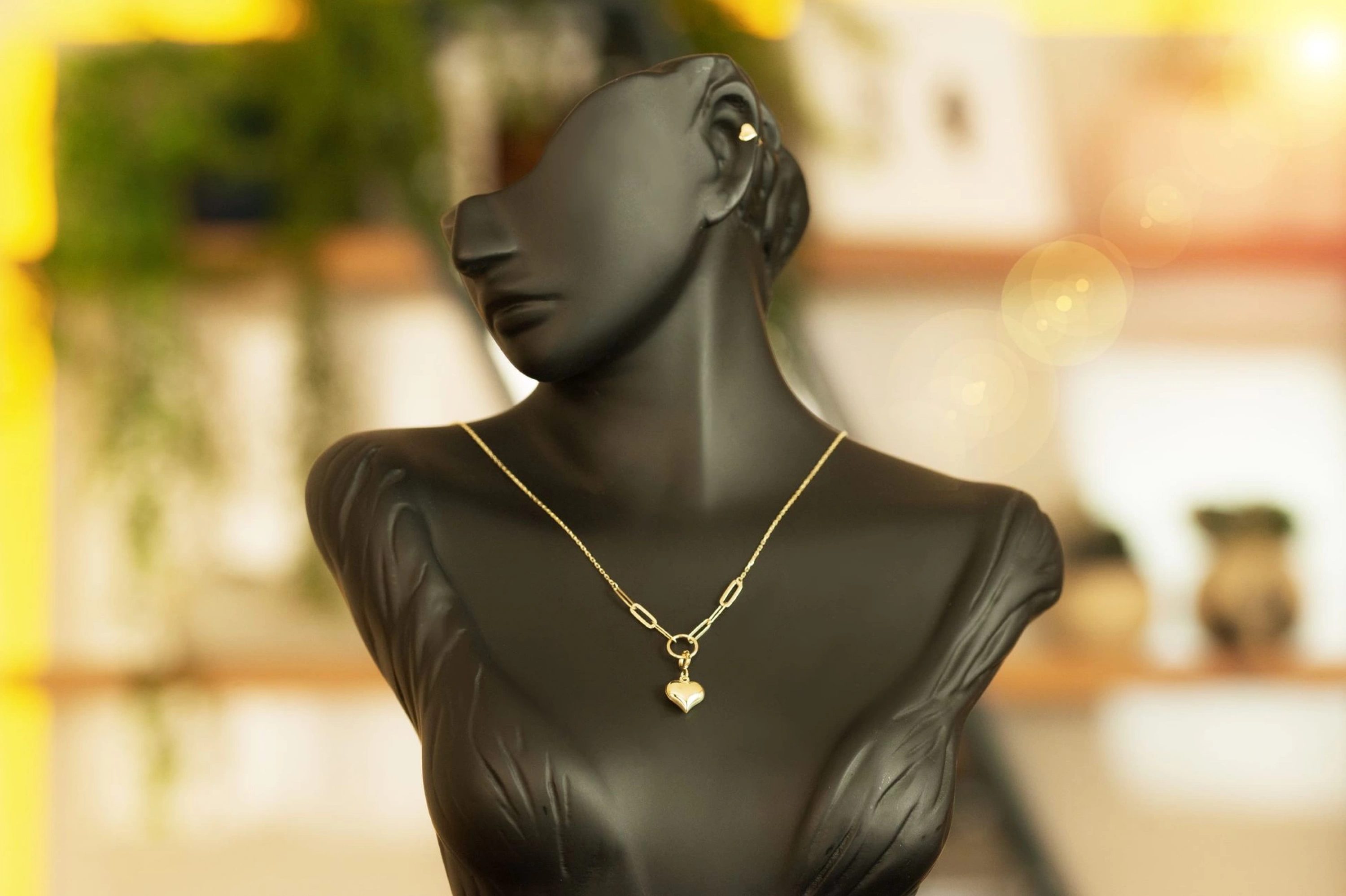 Kalp 14 Ayar Altın Kolye