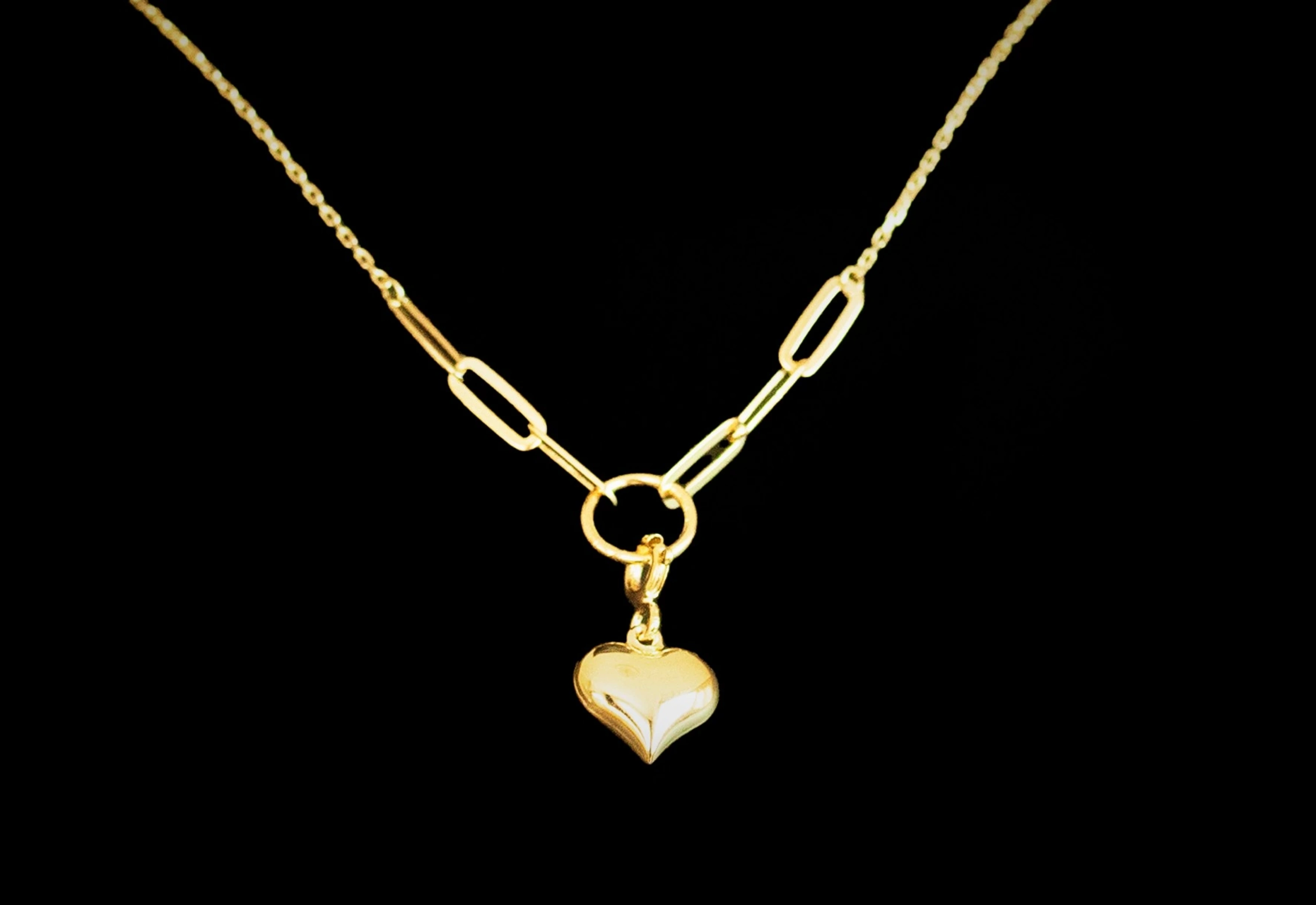 Kalp 14 Ayar Altın Kolye