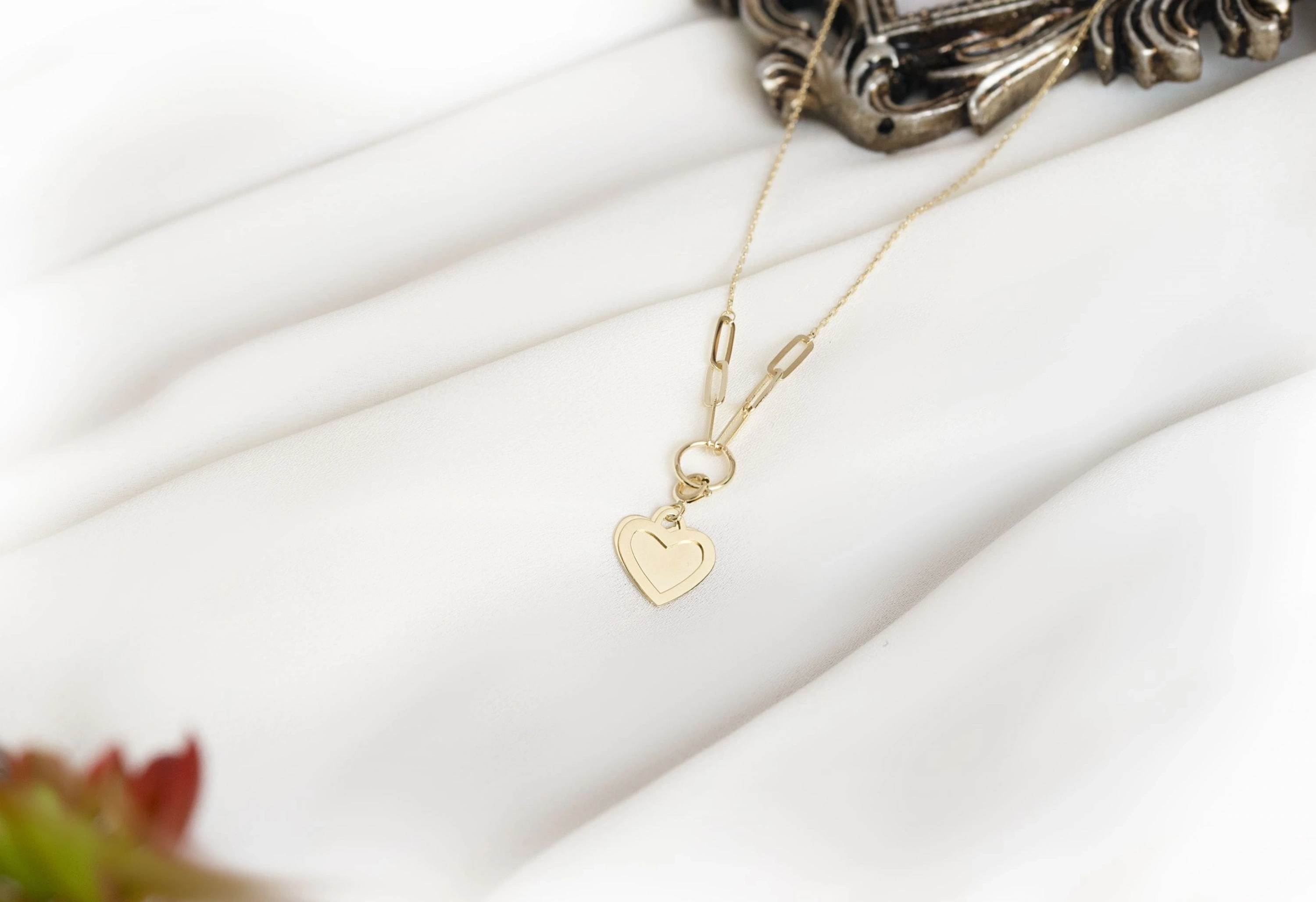 Kalp Model 14 Ayar Altın Kolye