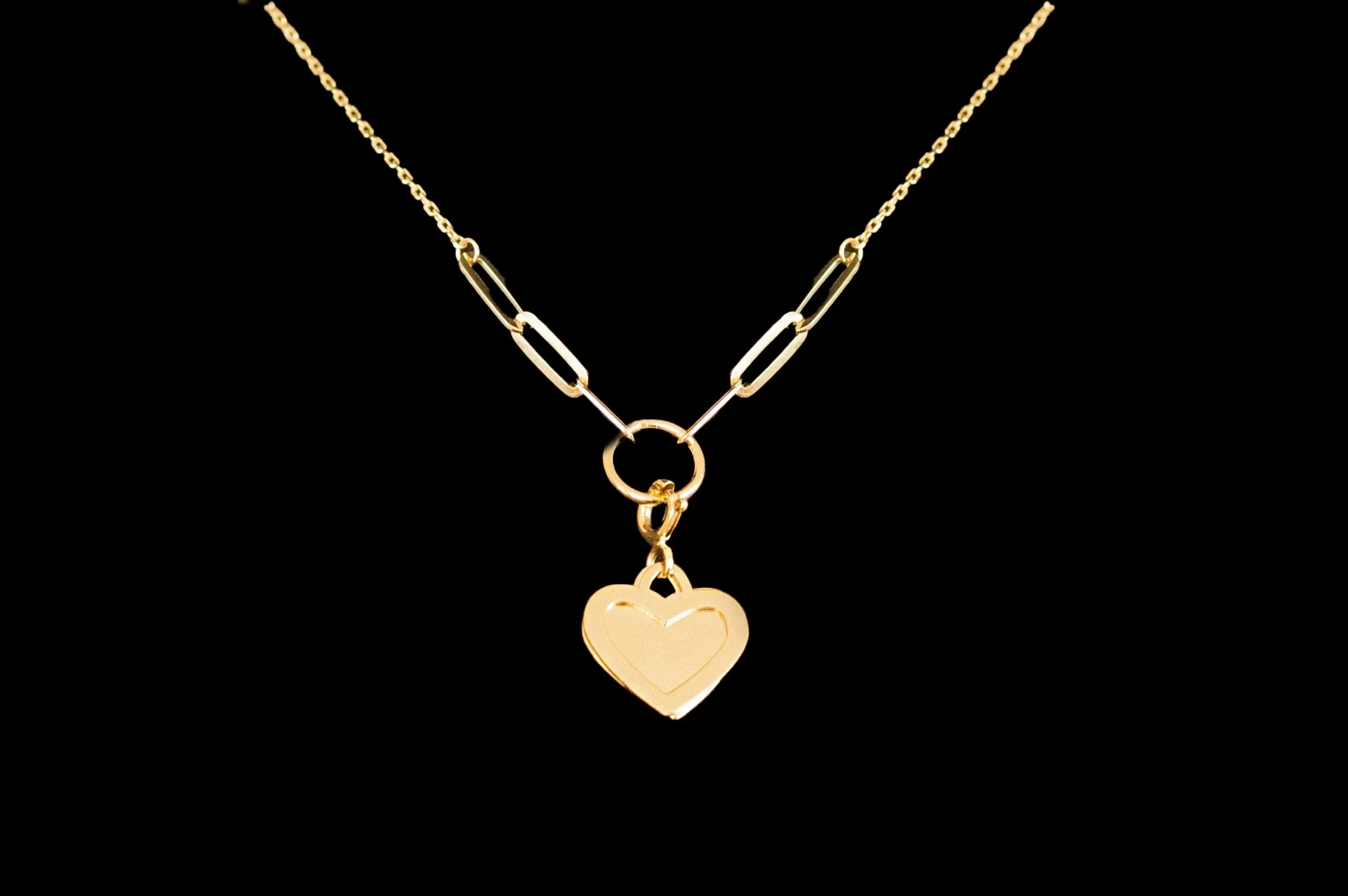 Kalp Model 14 Ayar Altın Kolye