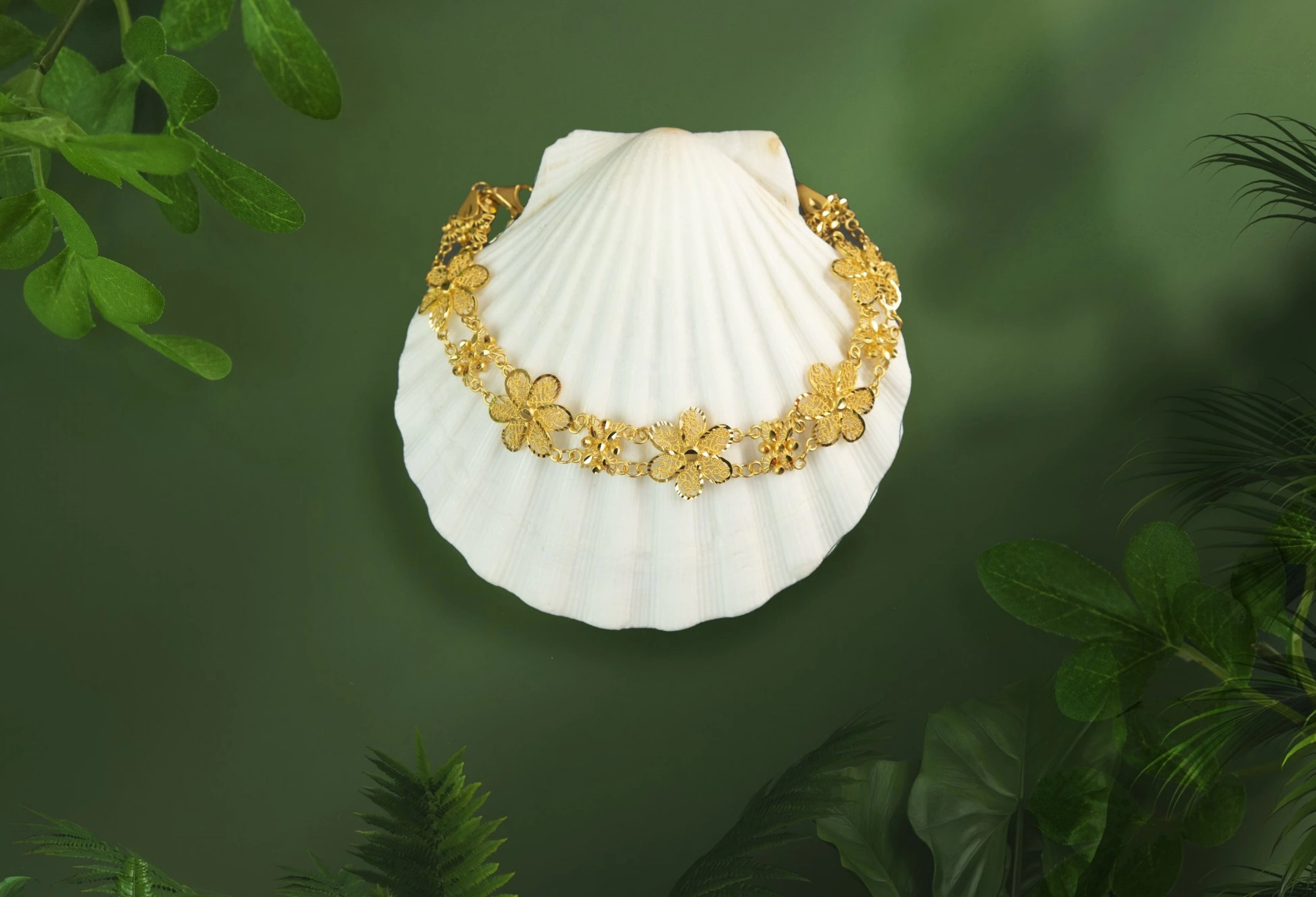 Papatya 22 Ayar Altın Bileklik