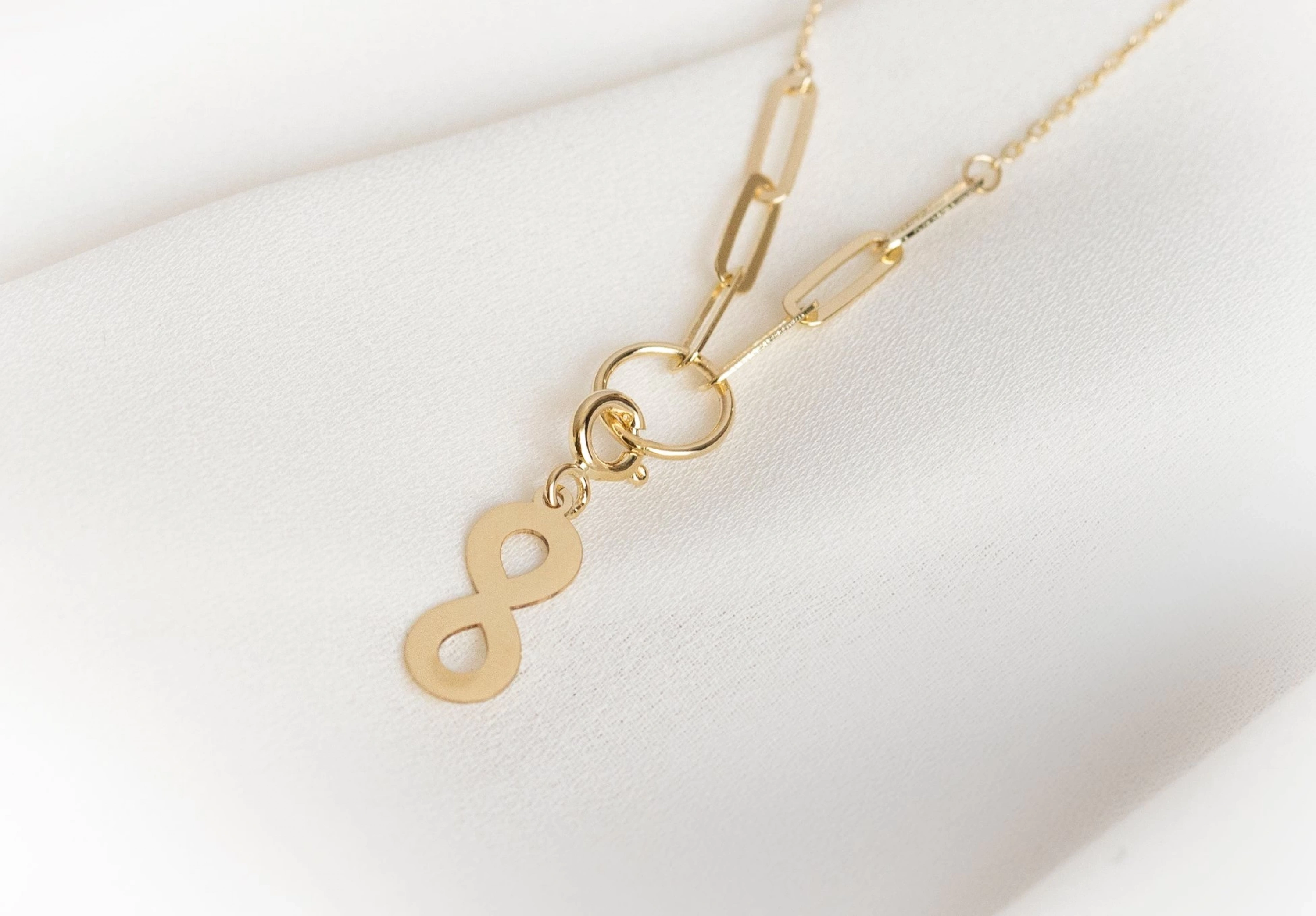 Sonsuzluk 14 Ayar Altın Kolye