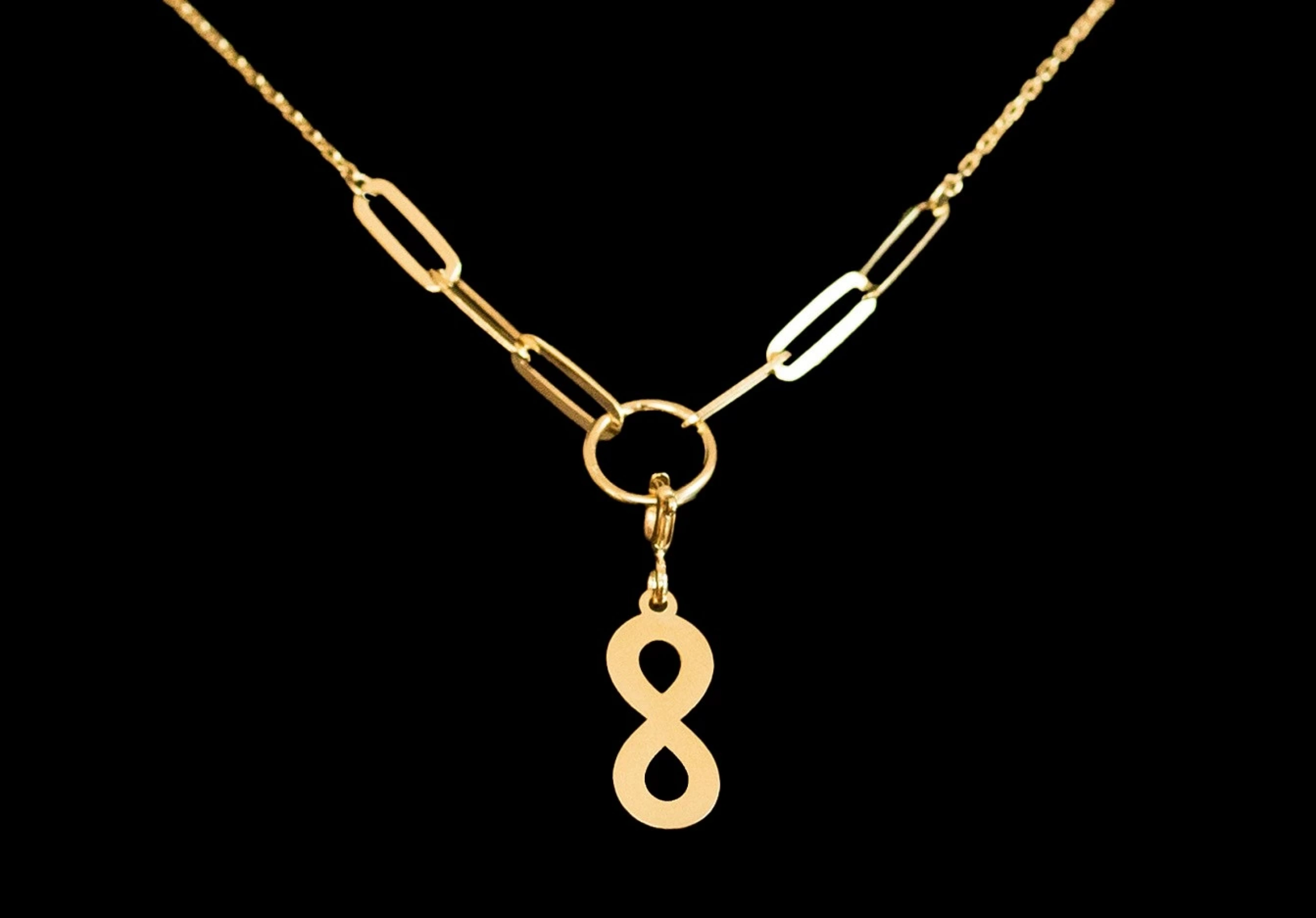 Sonsuzluk 14 Ayar Altın Kolye