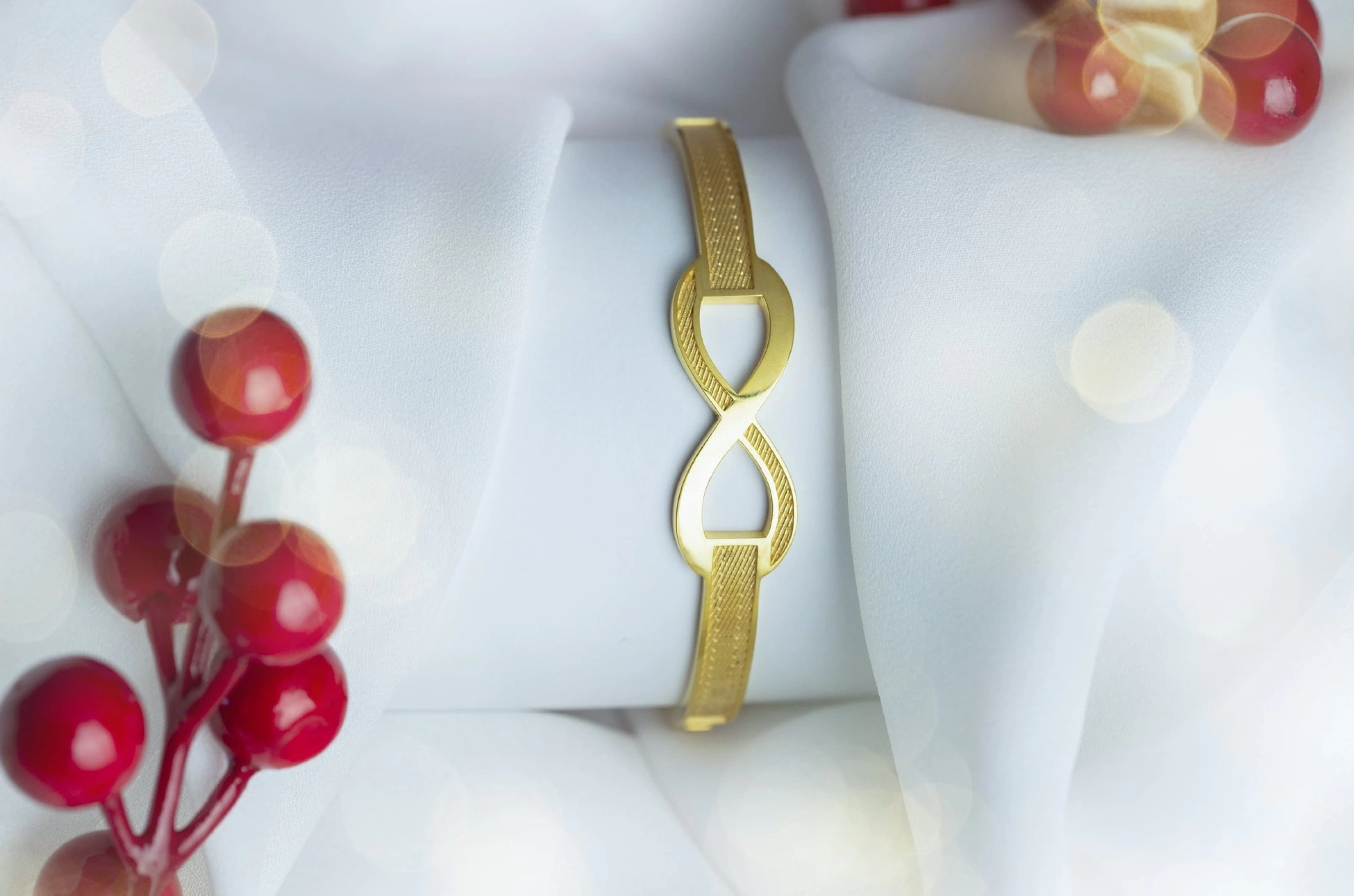 Sonsuzluk 22 Ayar Kelepçe Bilezik