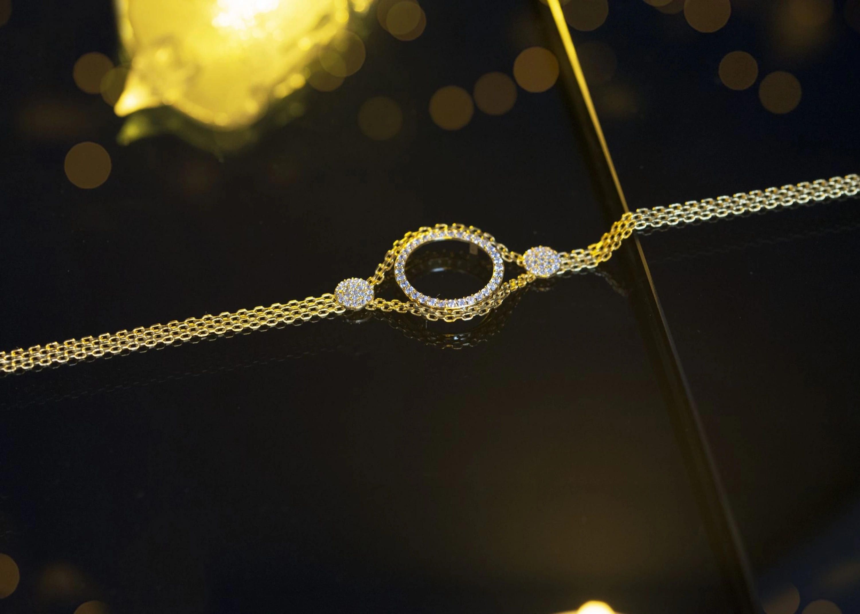 8 Ayar Altın Çeyrekli Bileklik