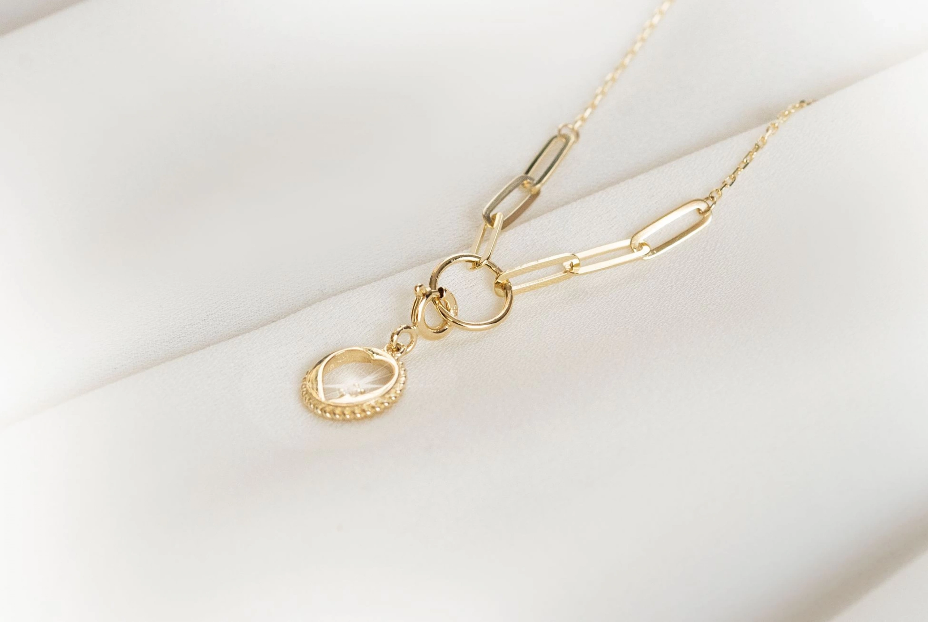 Kalp Model 14 Ayar Altın Kolye