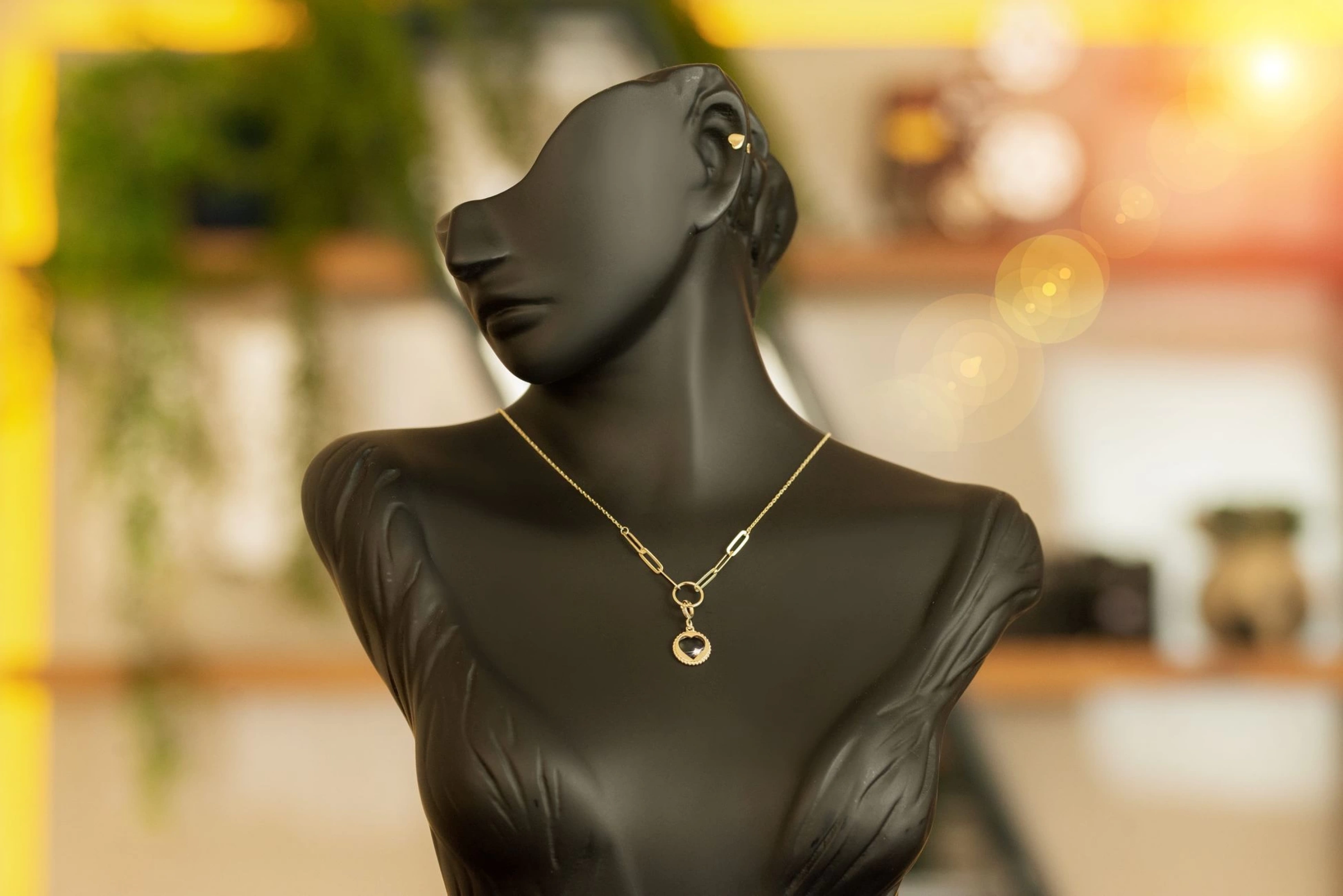 Kalp Model 14 Ayar Altın Kolye