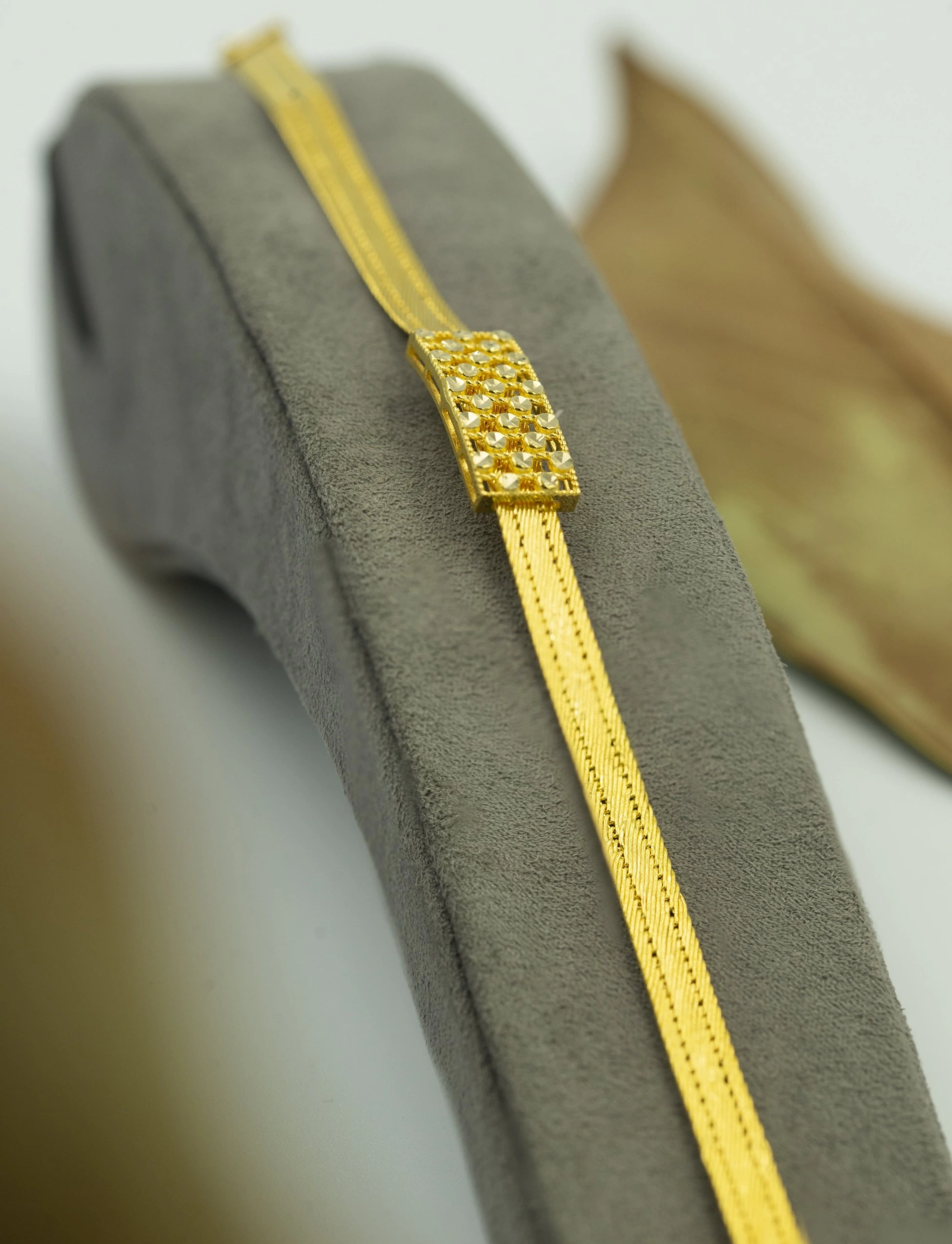 Taşsız Trabzon Hasır 14 Ayar Bileklik