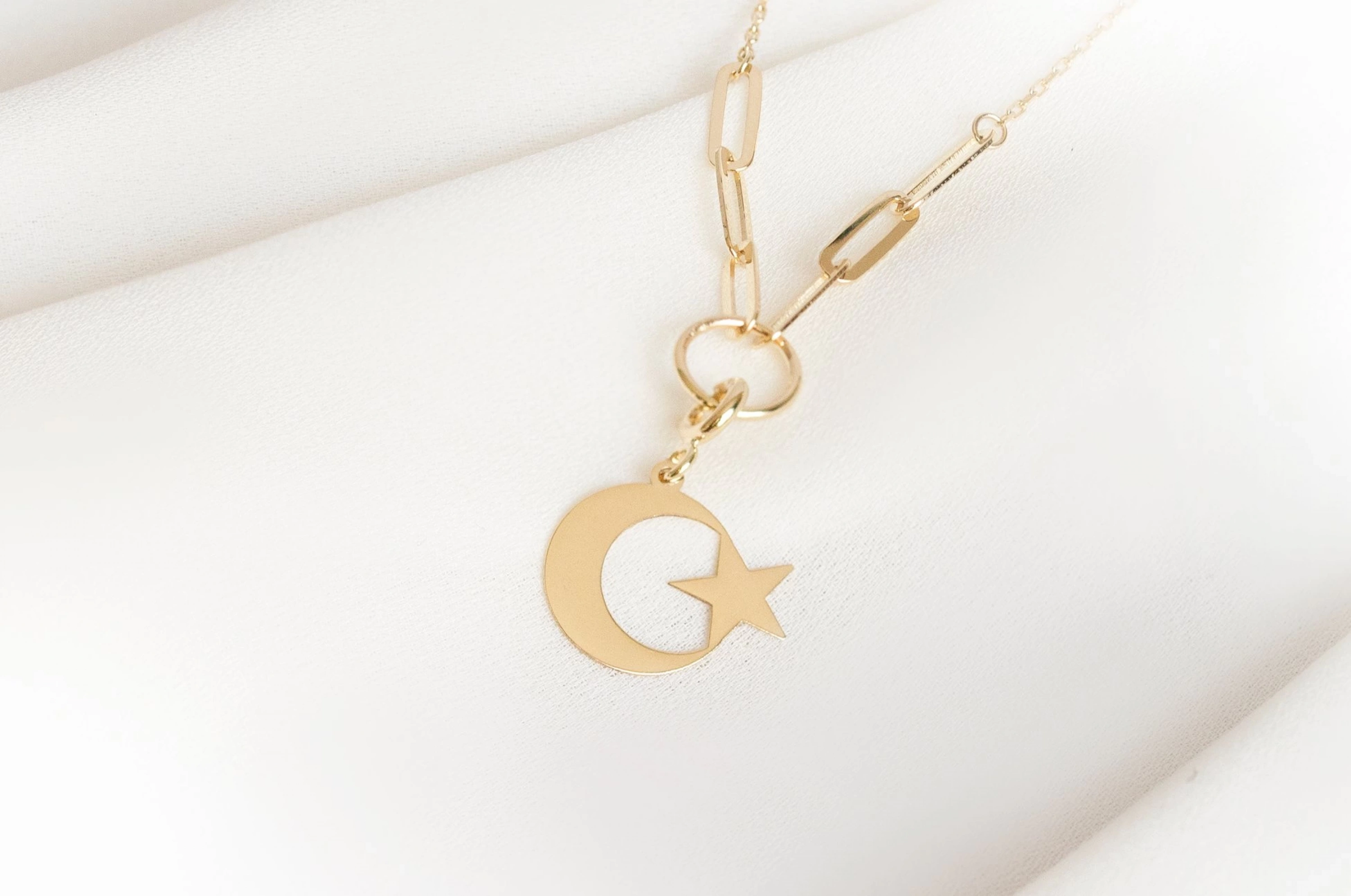 Türk Bayrağı 14 Ayar Altın Kolye