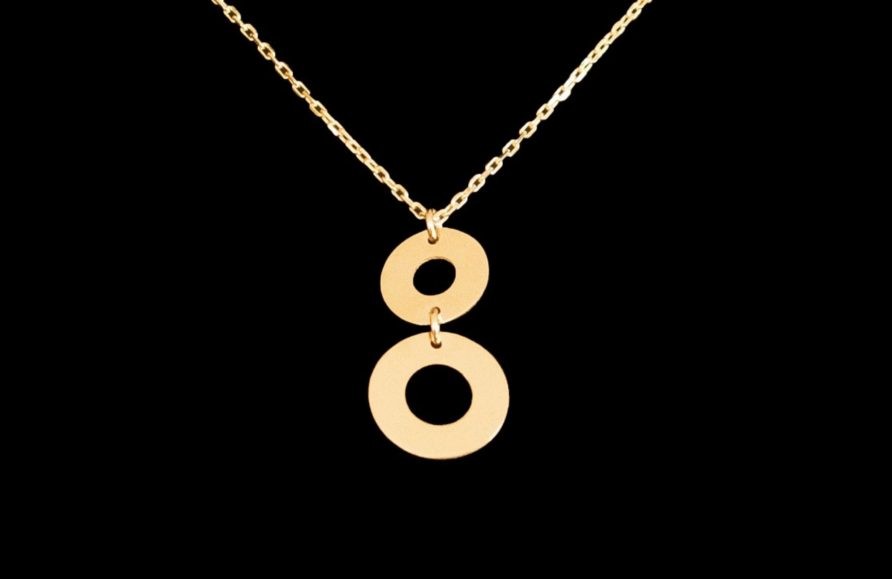 Yuvarlak Model 14 Ayar Altın Kolye