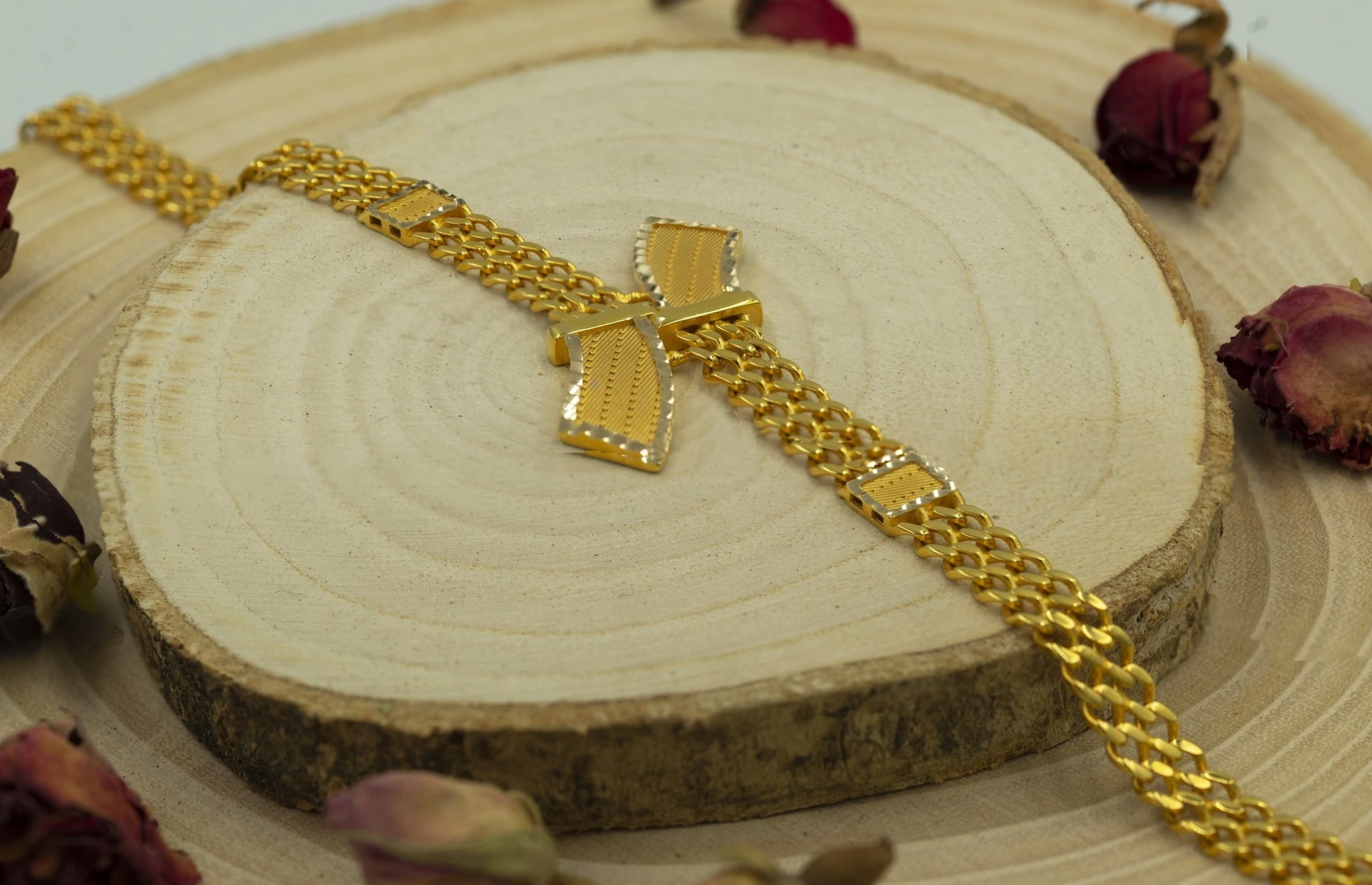 Özel Model Hasır 14 Ayar Bileklik