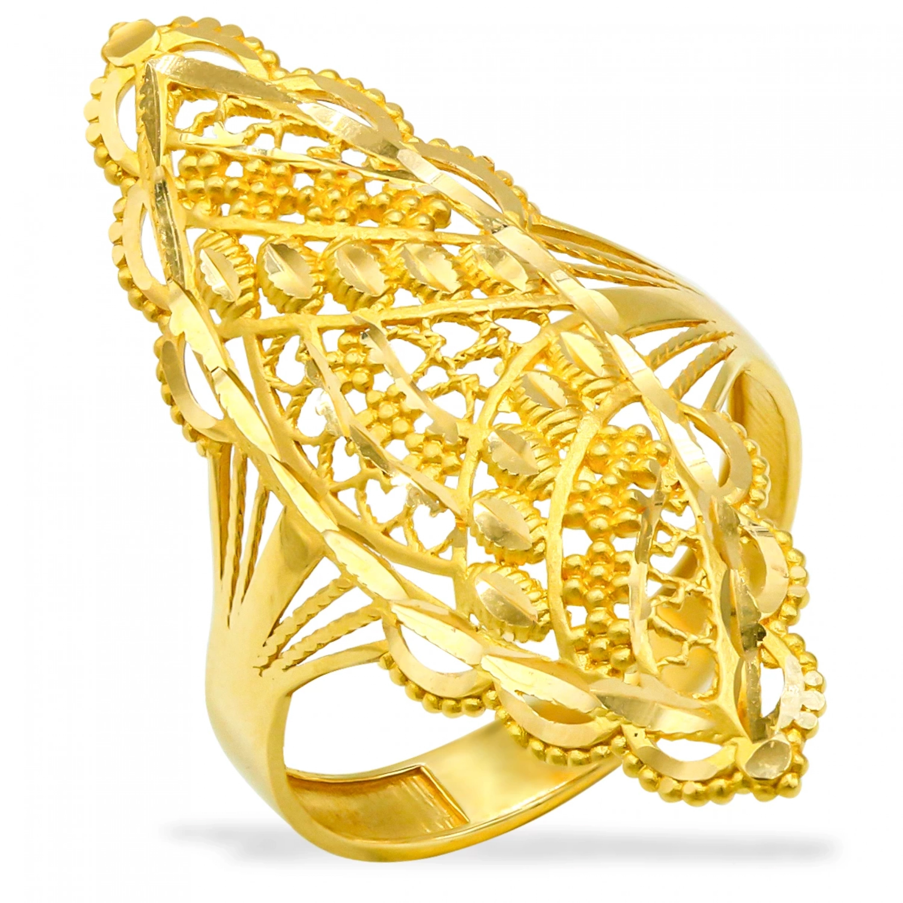 22 Ayar Altın Hint Yüzük