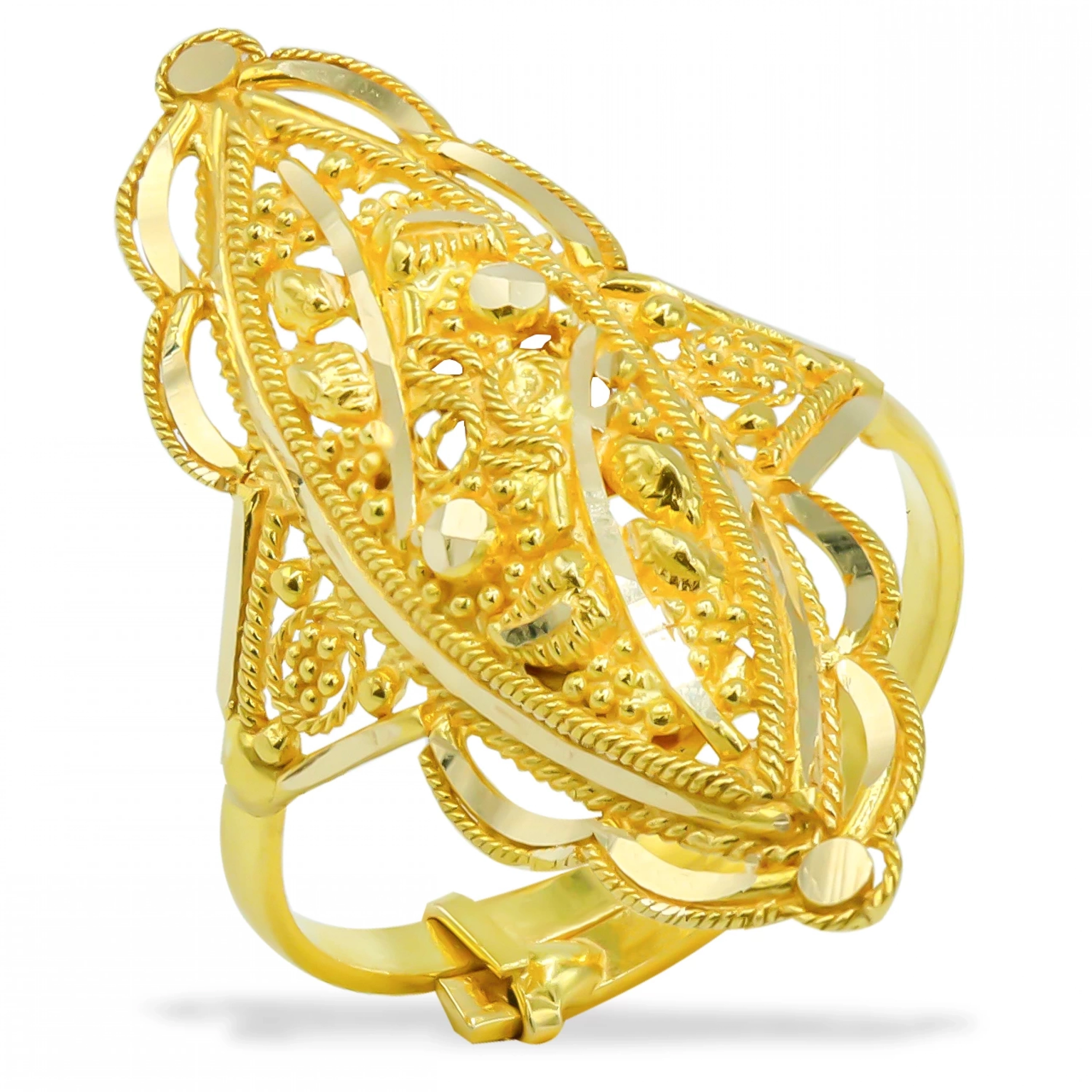 14 Ayar Altın Hint Yüzük