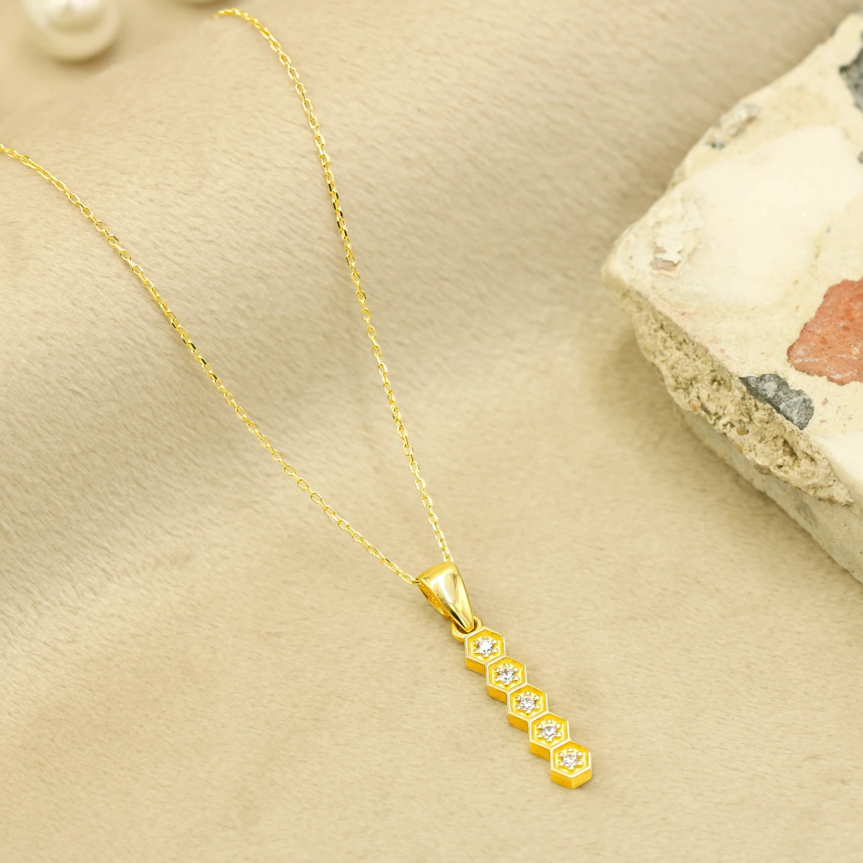 14 Ayar Altın Petek  Mini Set