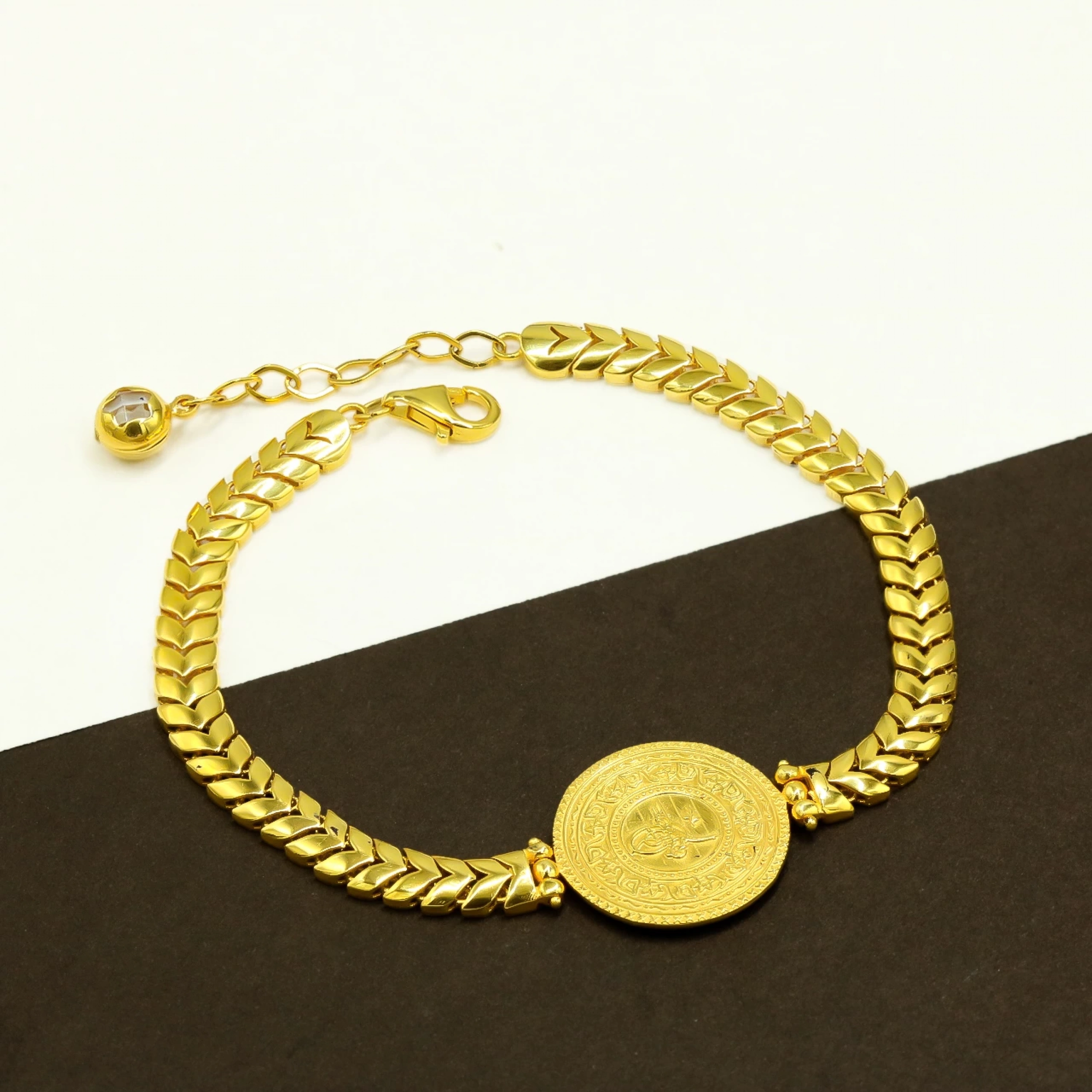 14 Ayar Baskı Reşat Altın Bileklik