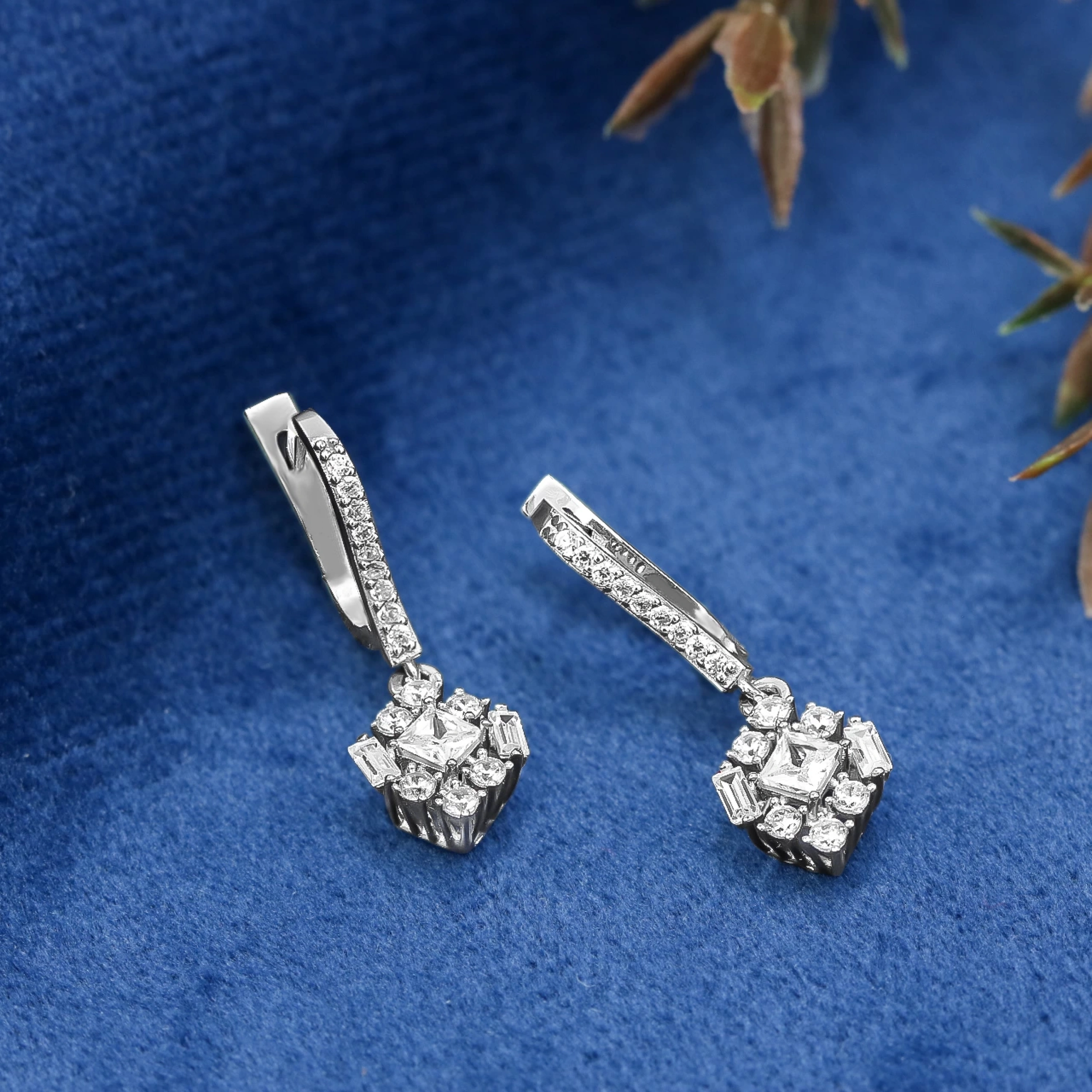 14 Ayar Beyaz Altın Baget Mini Set