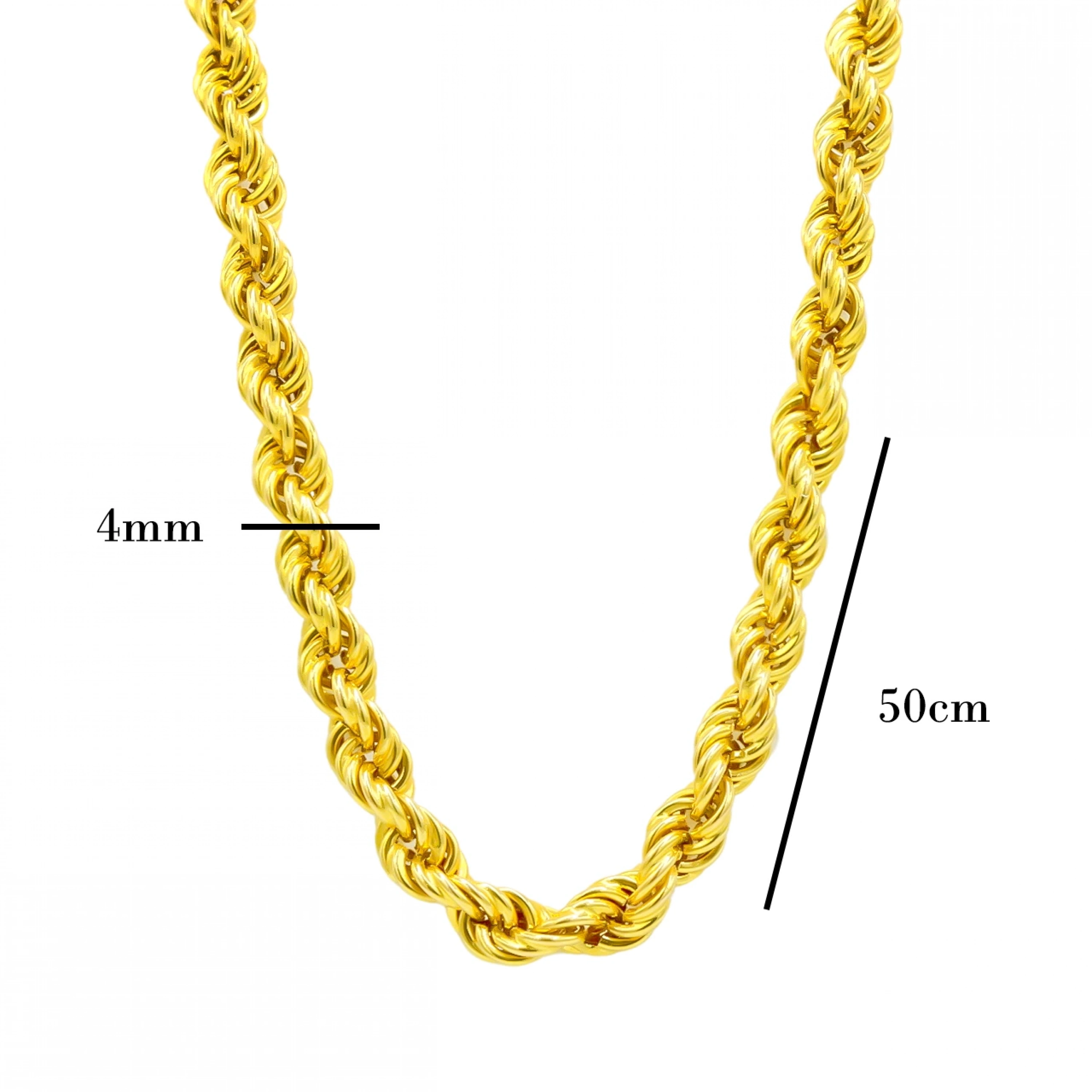 14 Ayar Burgu Zincir - 50 Cm.