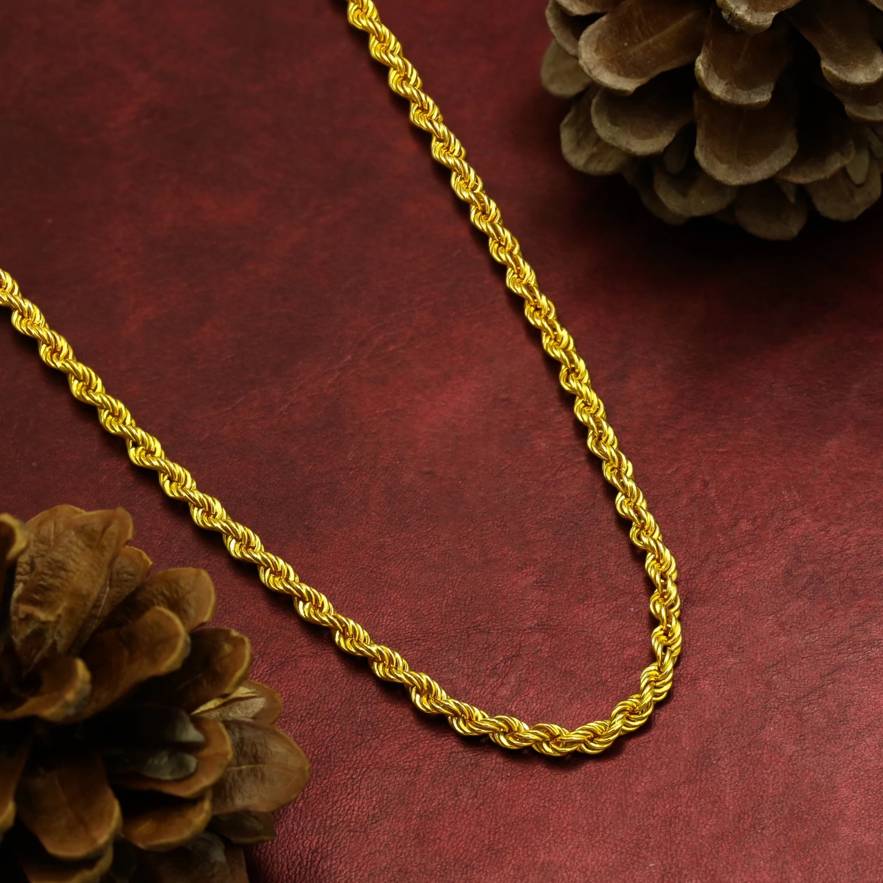 14 Ayar Burgu Zincir - 50 Cm.