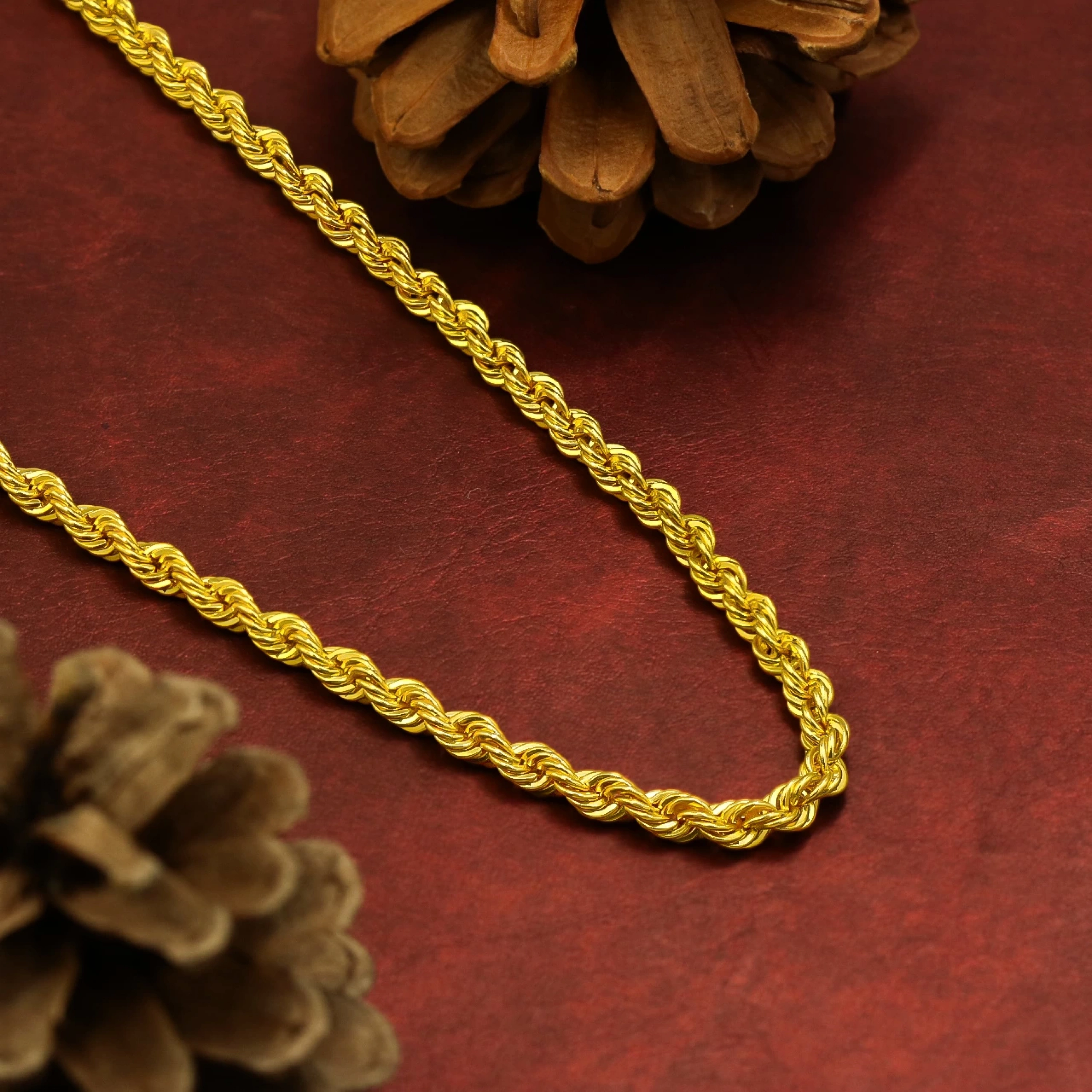 14 Ayar Burgu Zincir - 50 Cm.