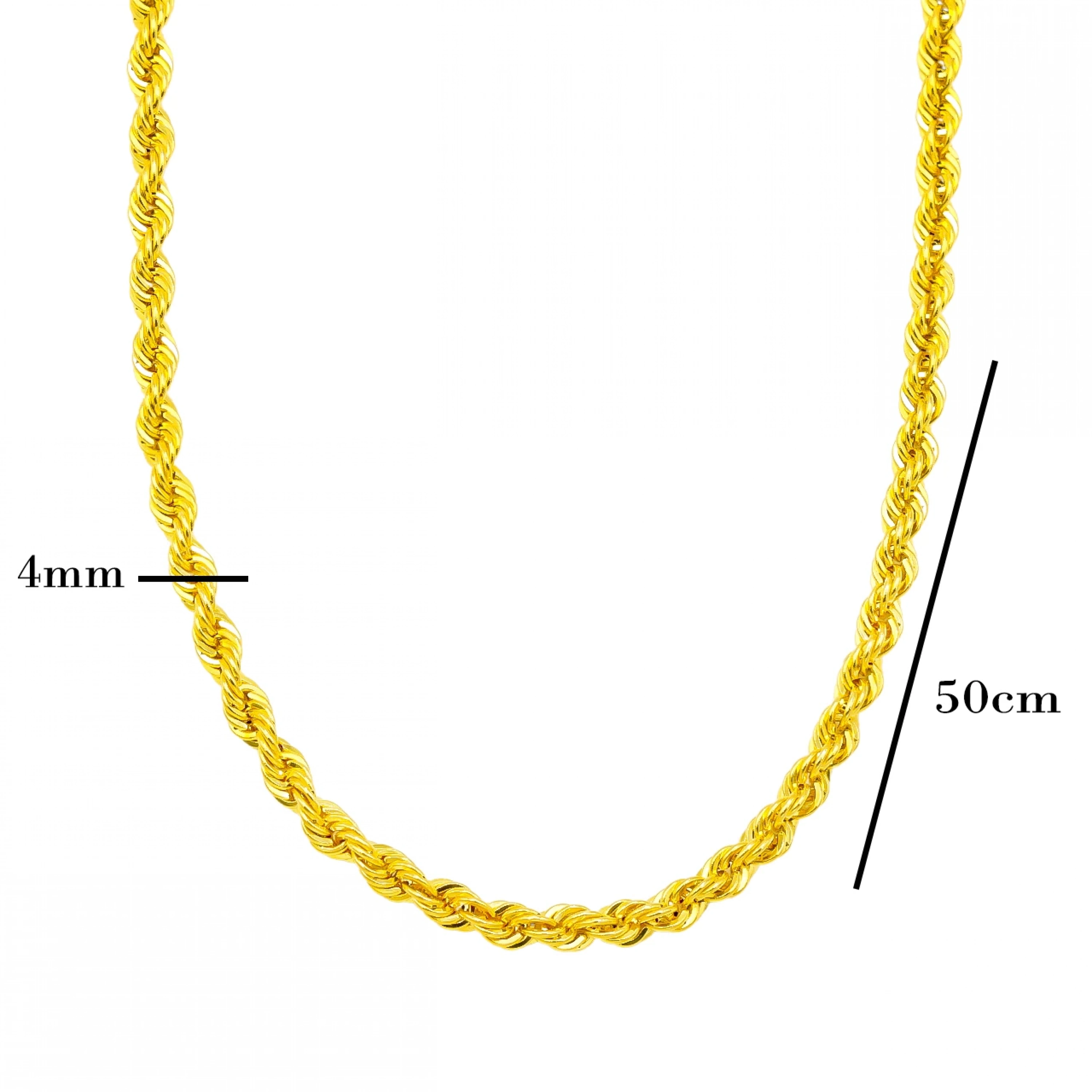 14 Ayar Burgu Zincir - 50 Cm.