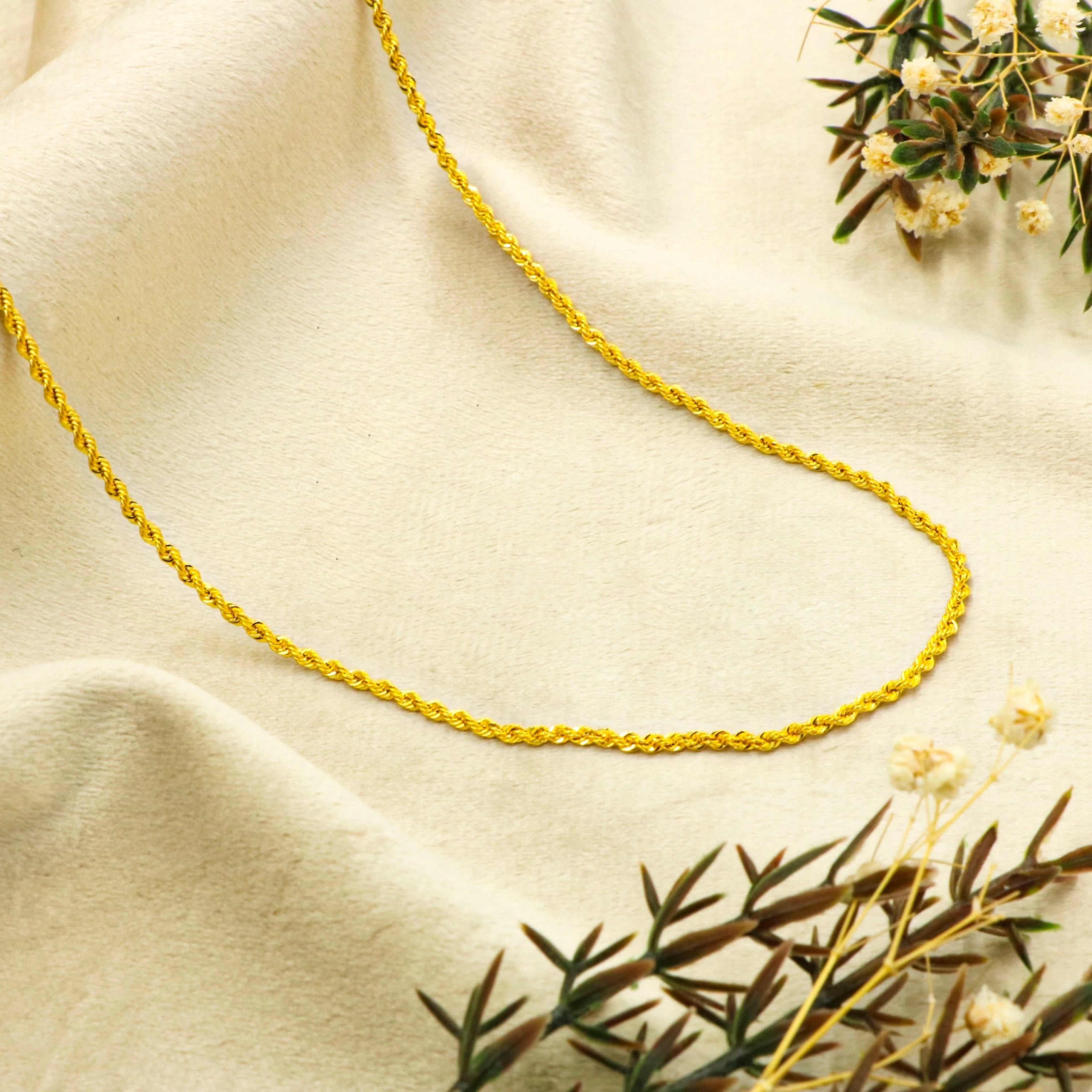 14 Ayar Burgu Zincir - 70 Cm.