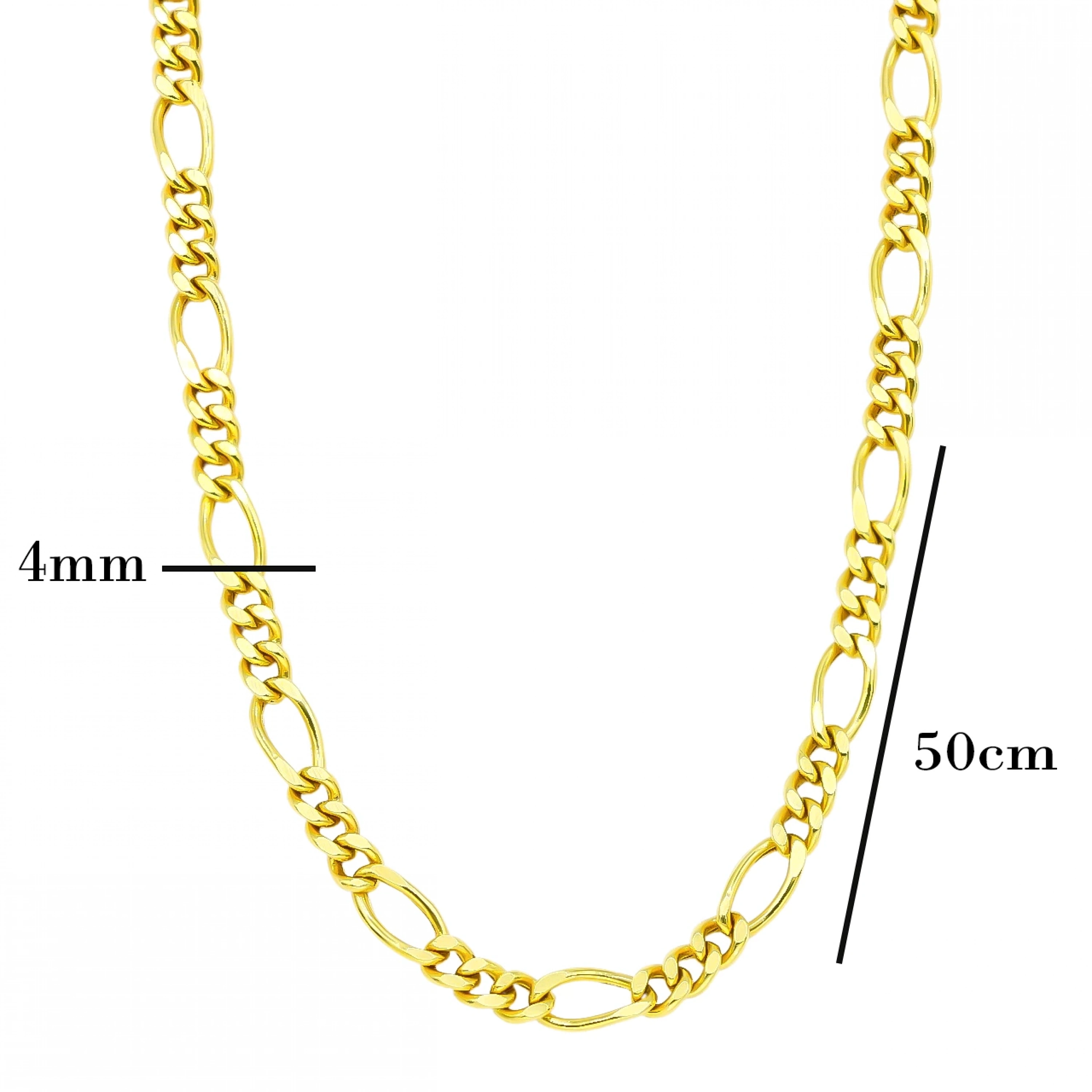 14 Ayar Figaro Altın Zincir