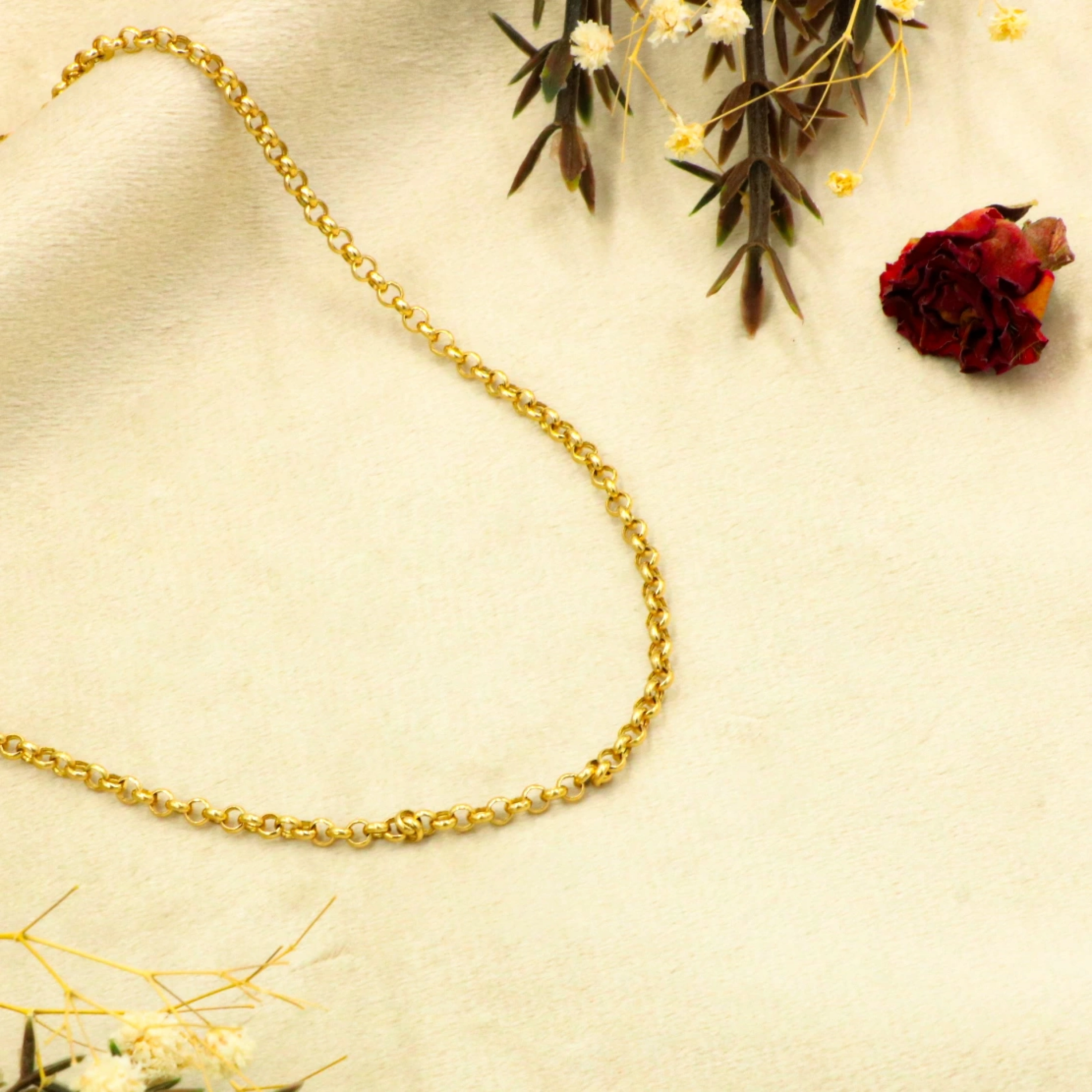 14 Ayar Halka Zincir - 50 Cm.