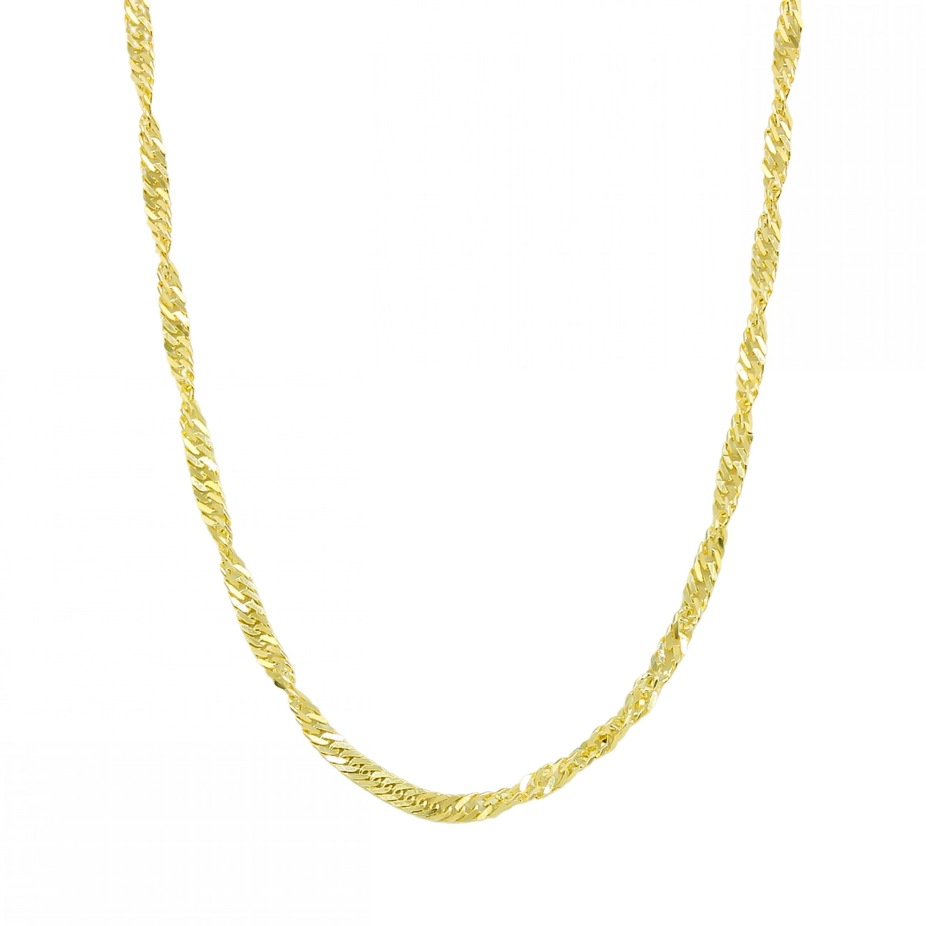 14 Ayar Singapur Zincir - 45 Cm.