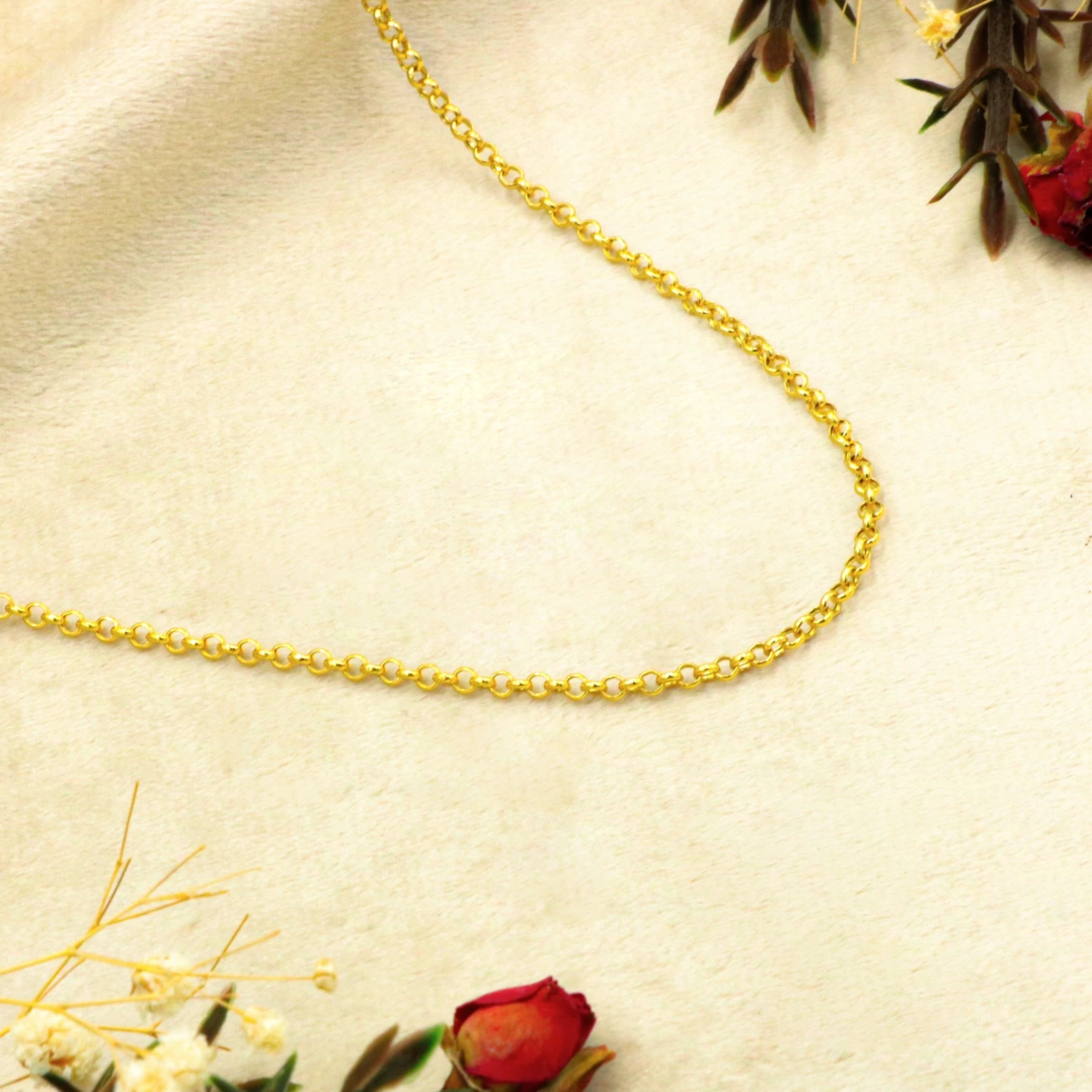 14 Ayar Halka Zincir - 55 Cm.