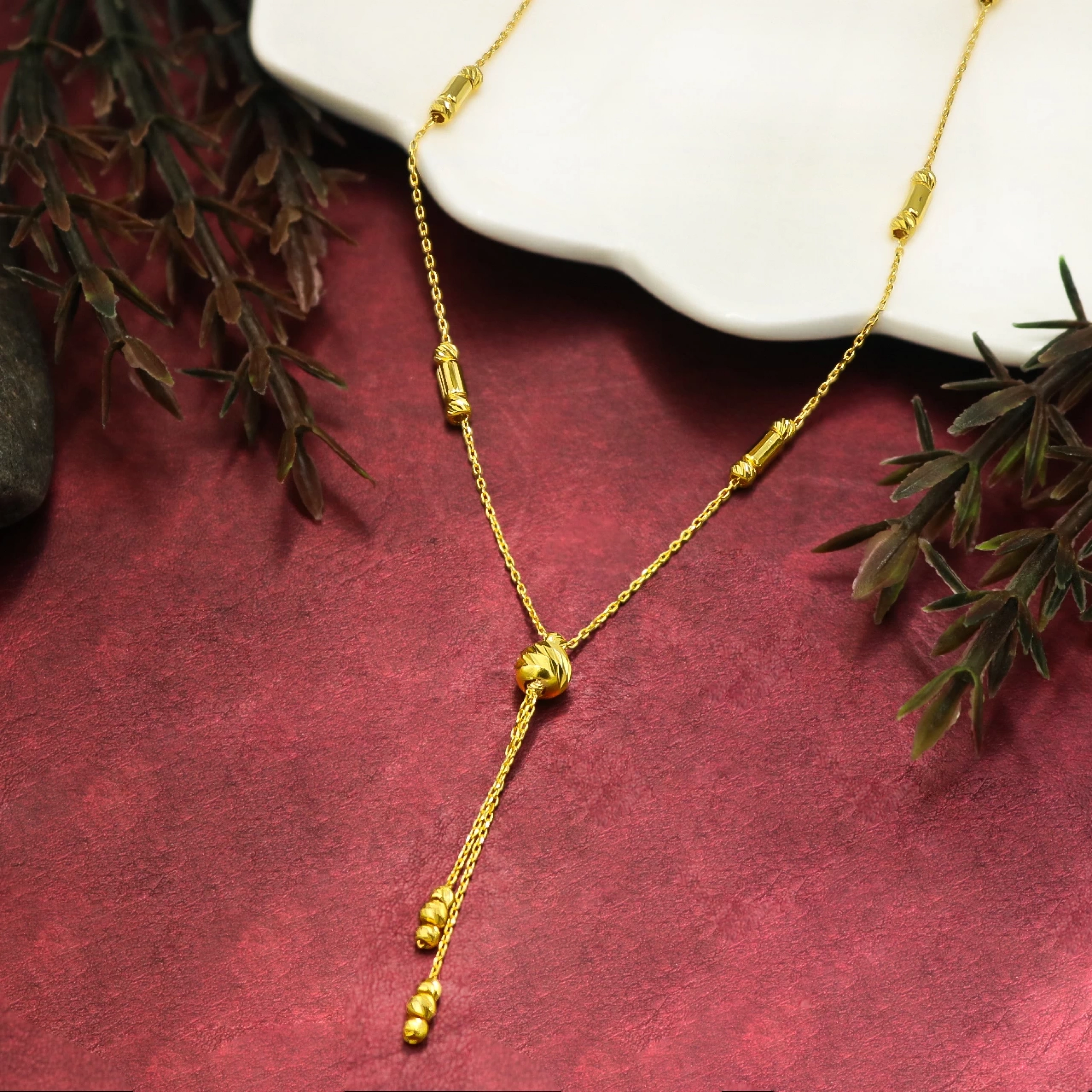 14 Ayar Dorika Altın Mini Set