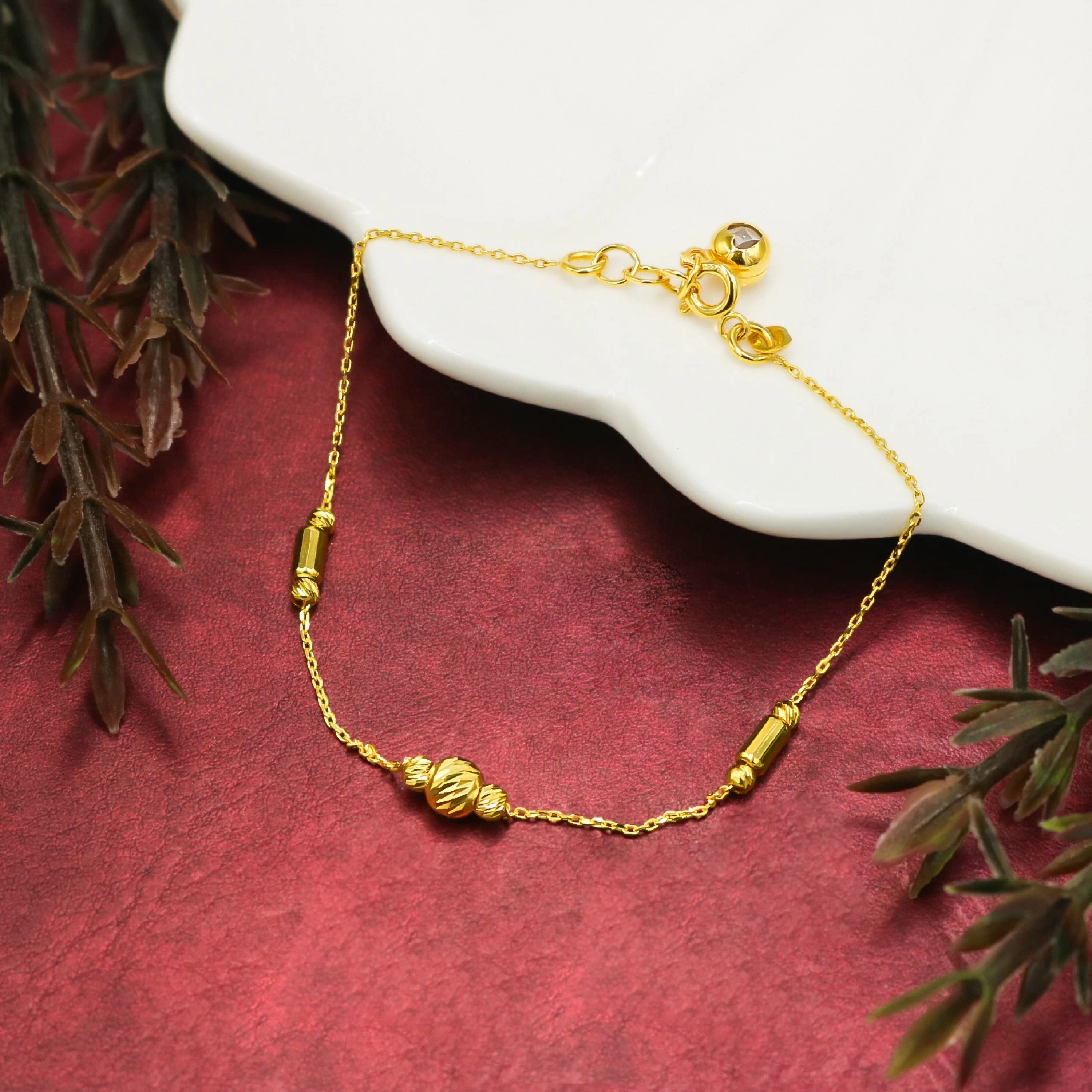 14 Ayar Dorika Altın Mini Set