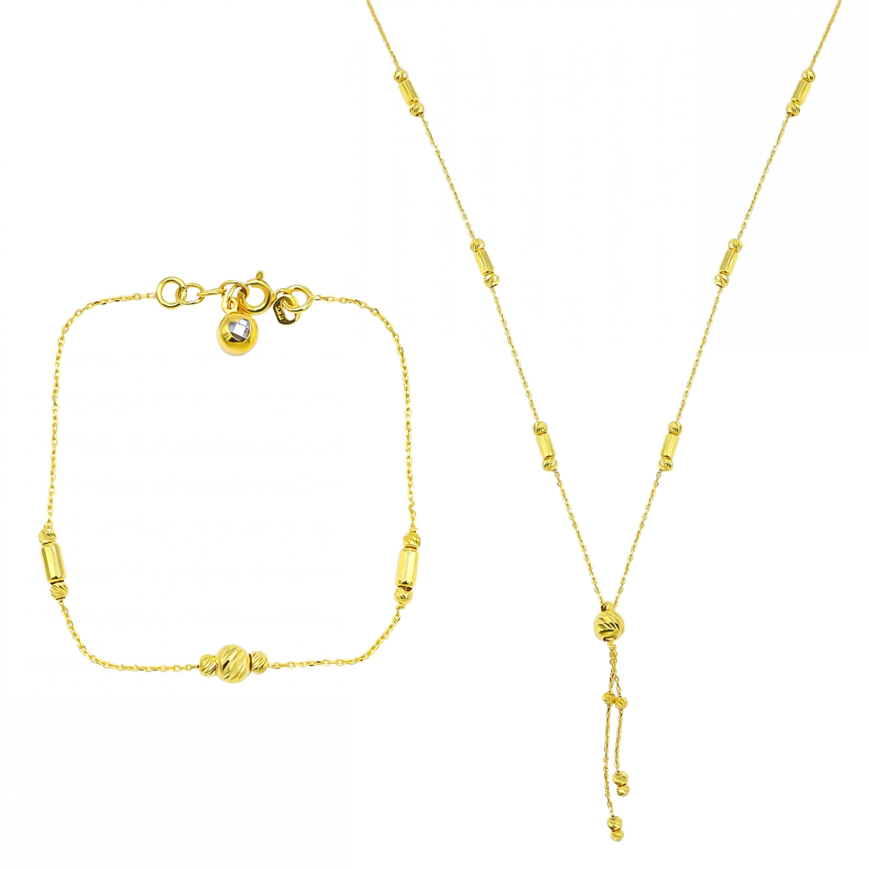 14 Ayar Dorika Altın Mini Set