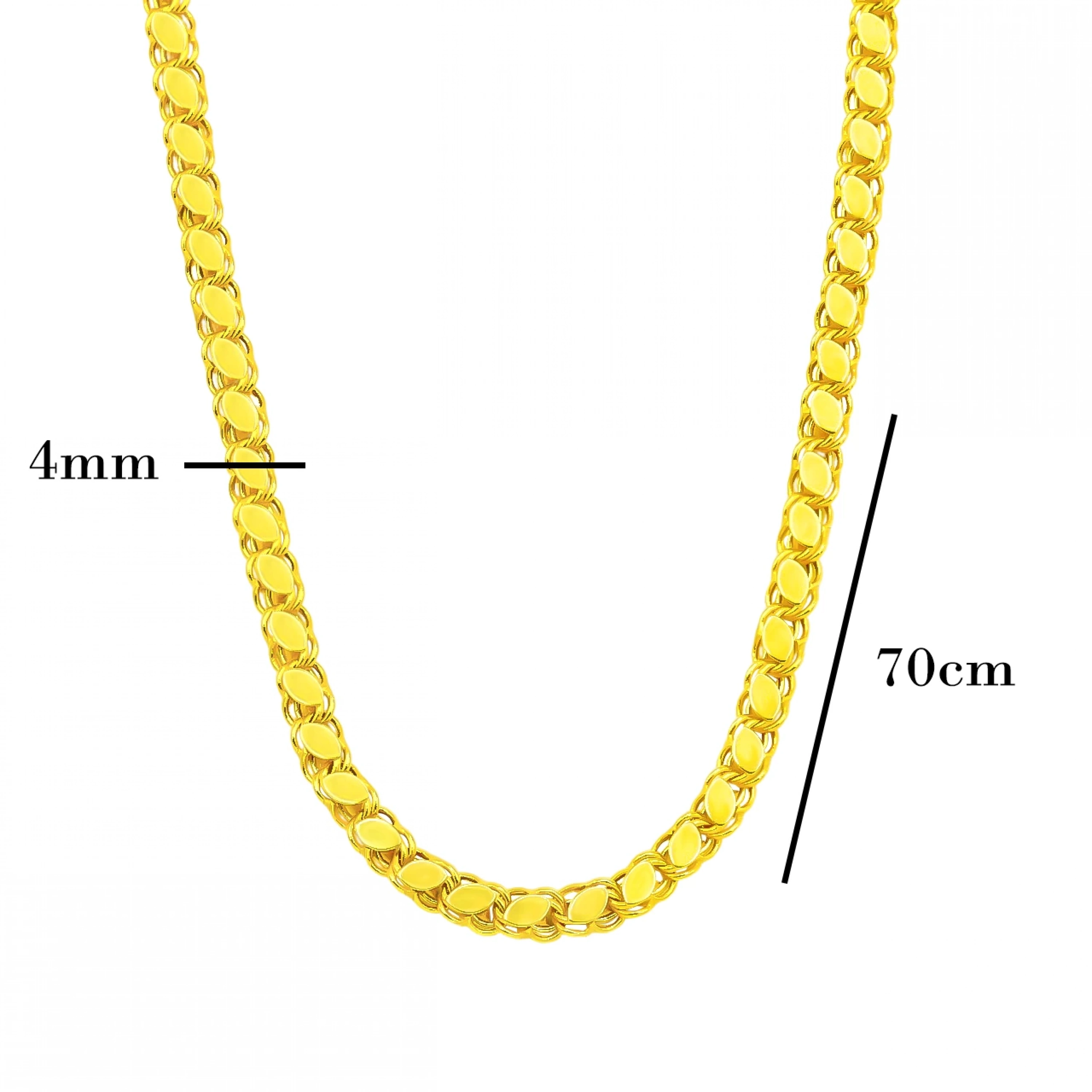 14 Ayar Pullu Zincir - 70 Cm.