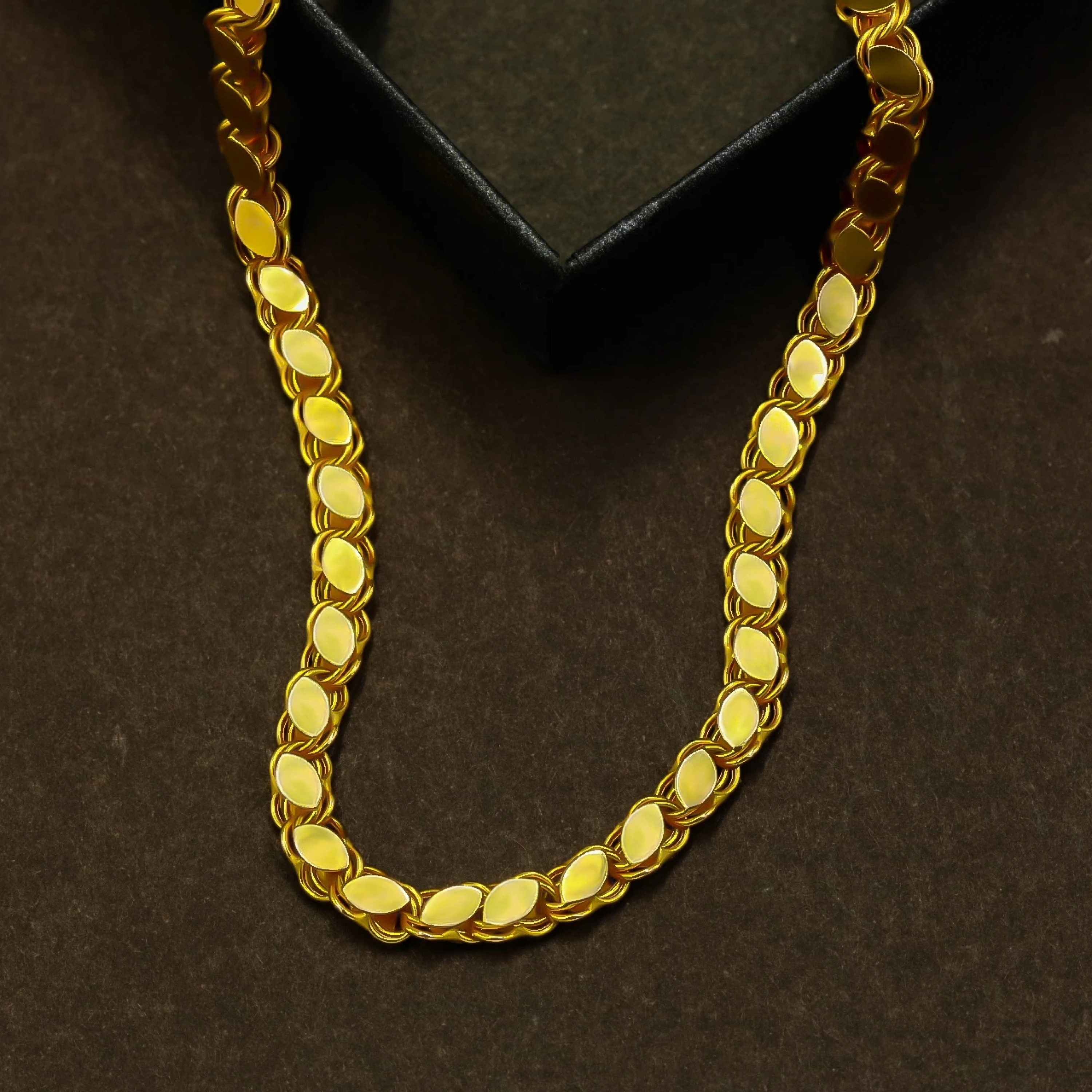 14 Ayar Pullu Zincir - 50 Cm.