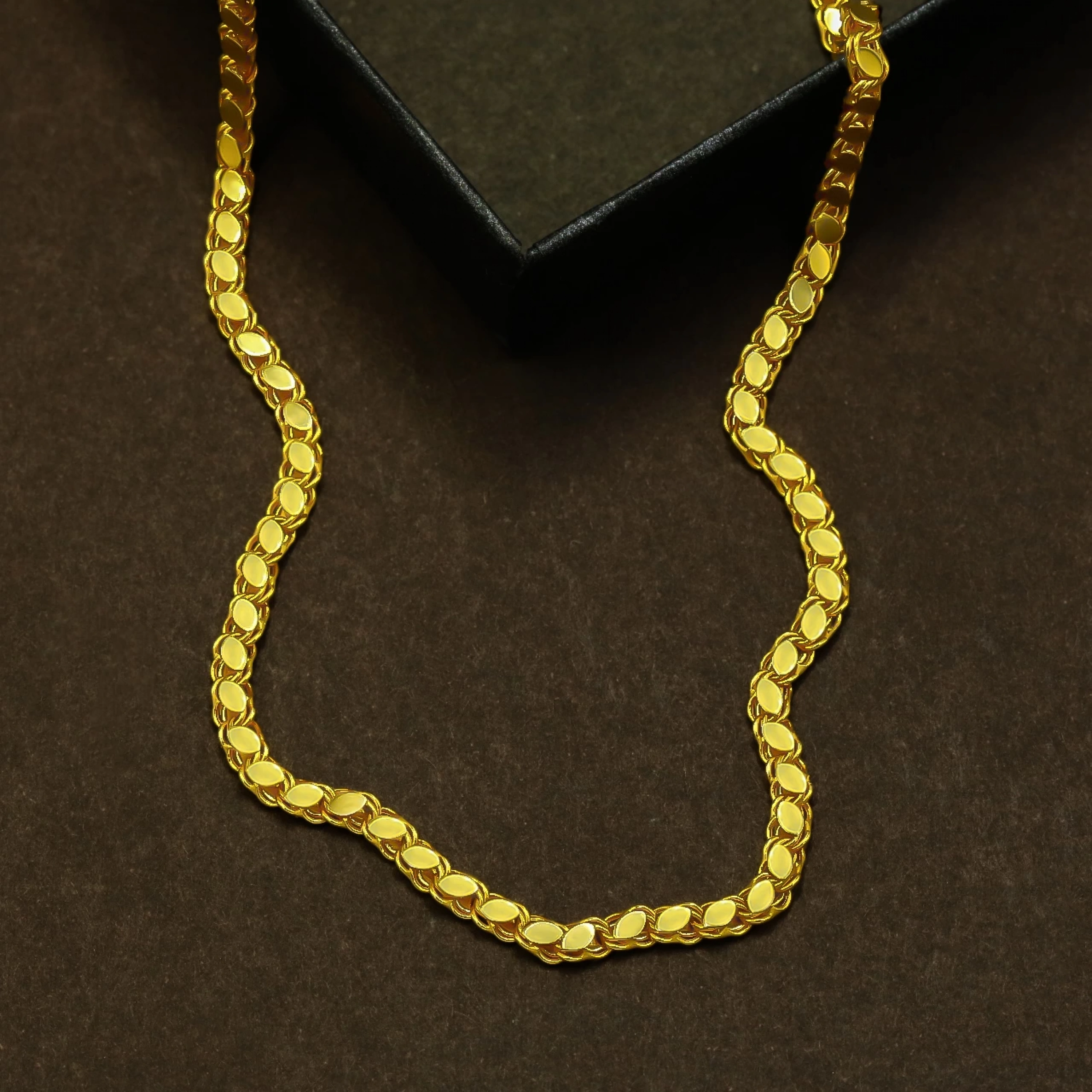 14 Ayar Pullu Zincir - 70 Cm.