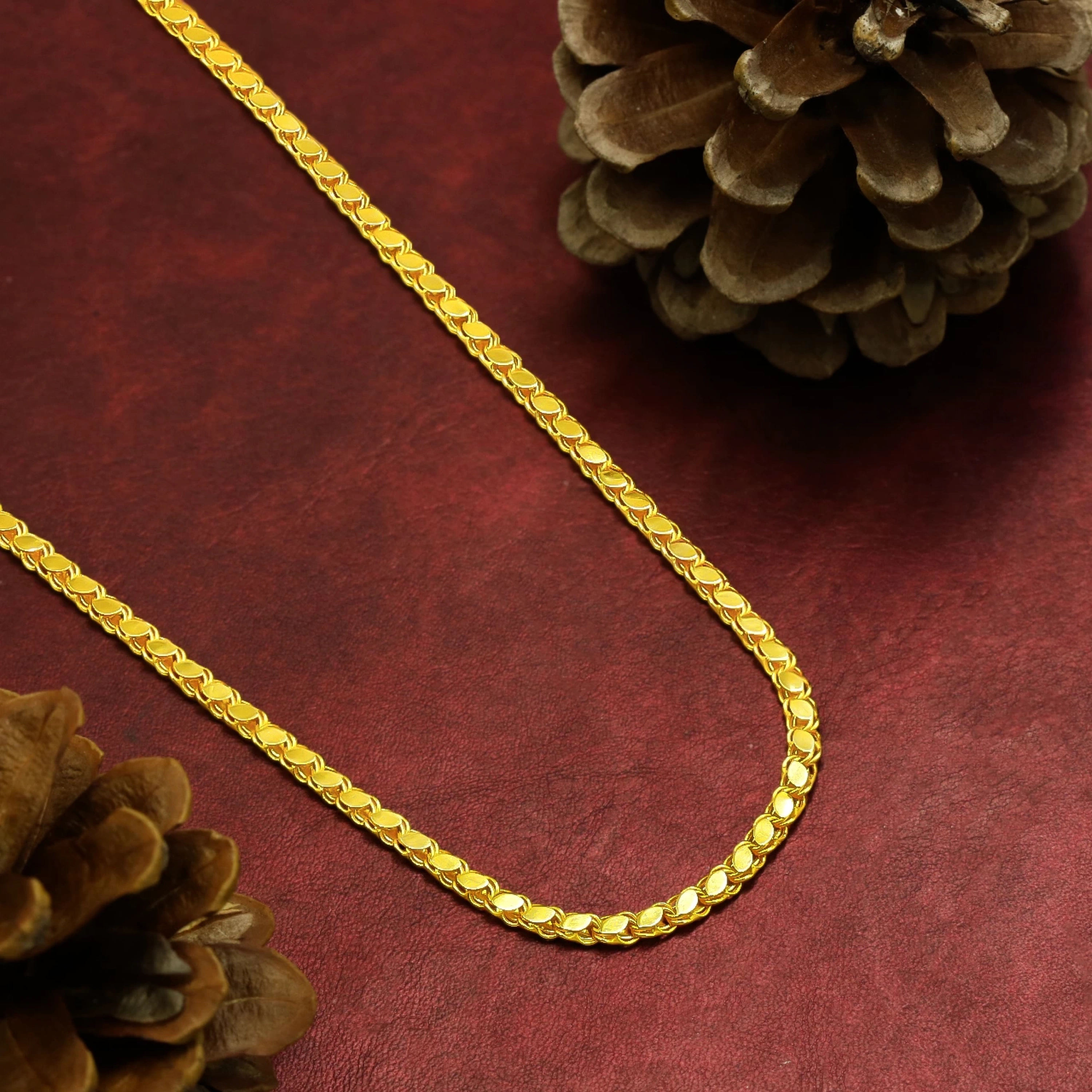 14 Ayar Pullu Zincir - 70 Cm.