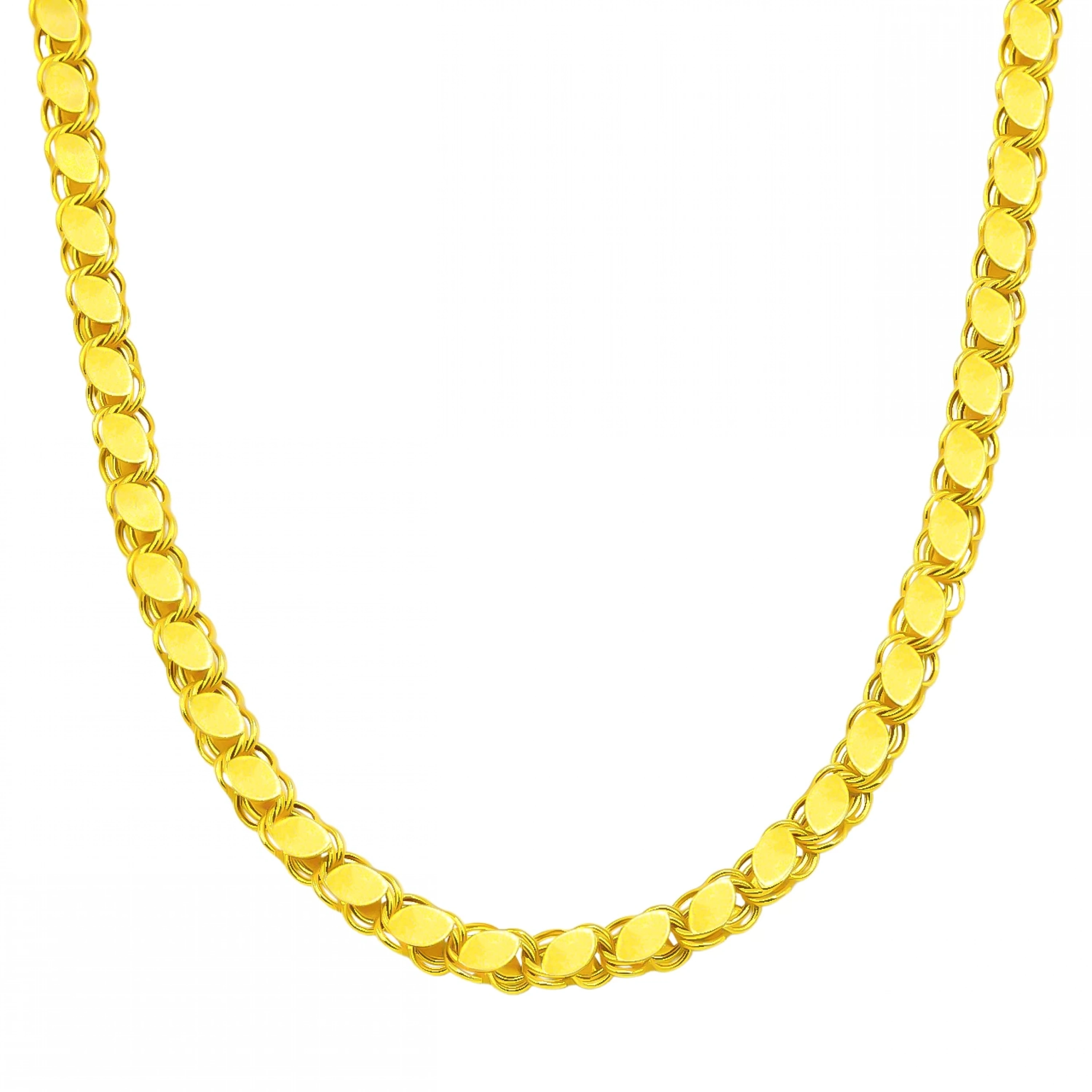 14 Ayar Pullu Zincir - 55 Cm.