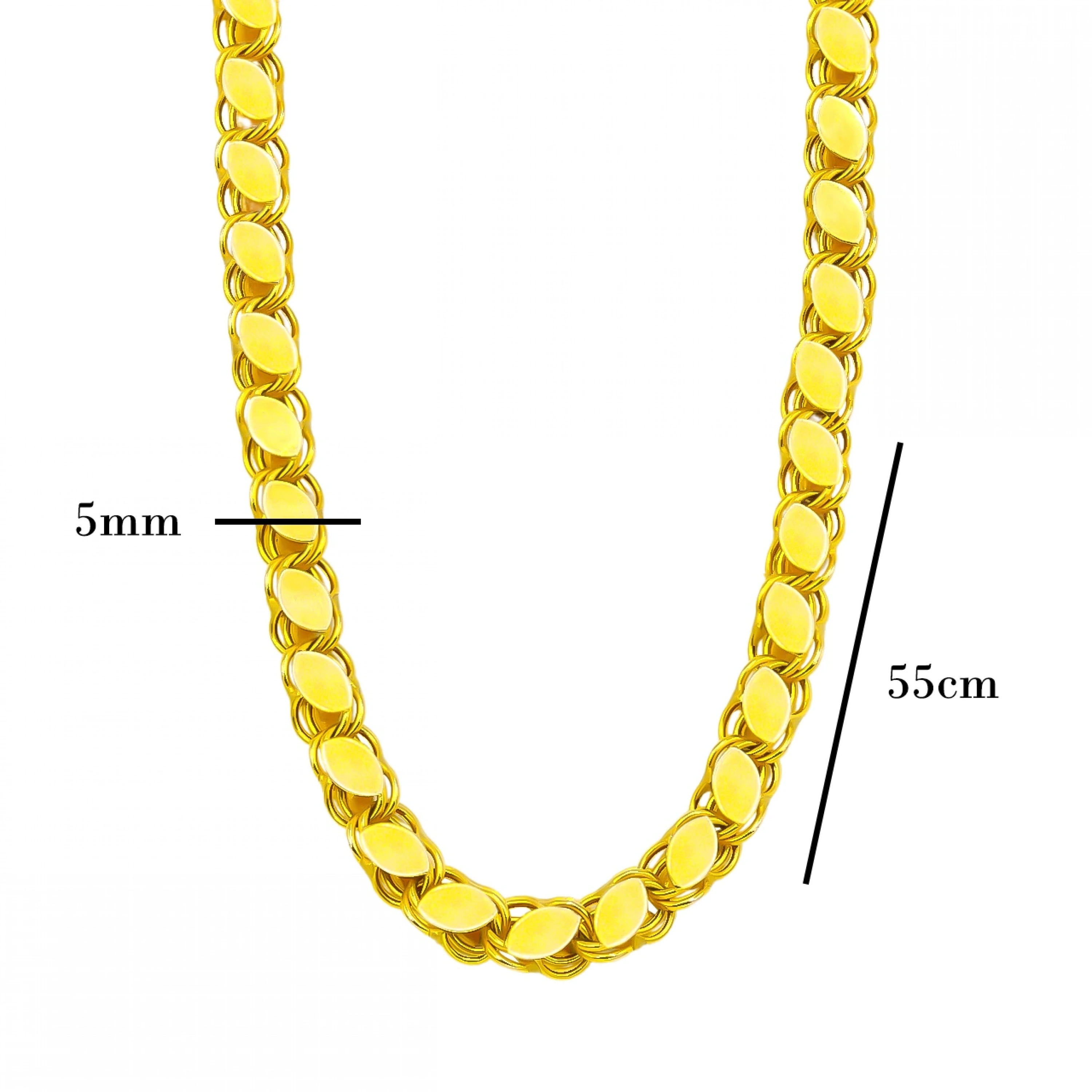 14 Ayar Pullu Zincir - 55 Cm.