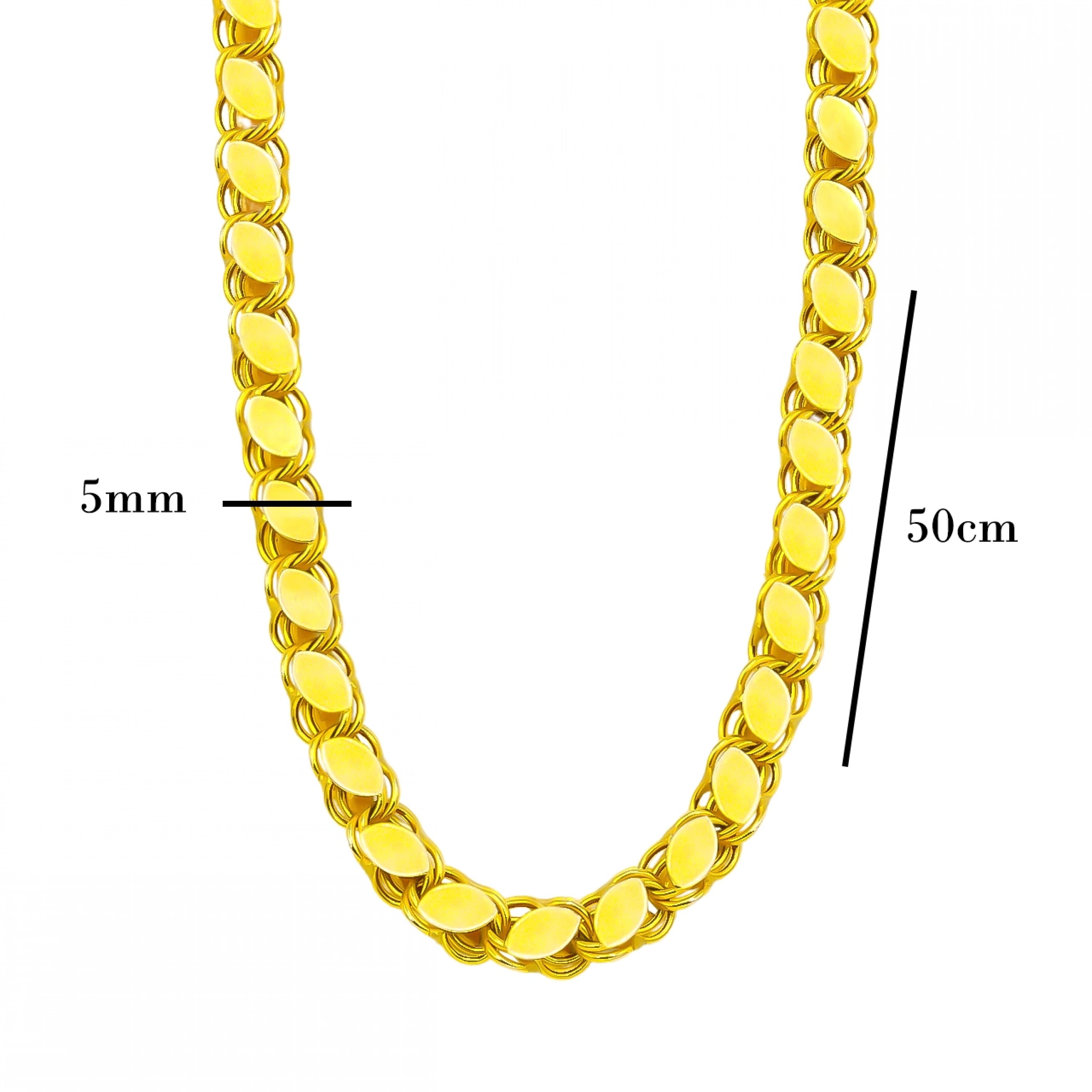 14 Ayar Pullu Zincir - 50 Cm.