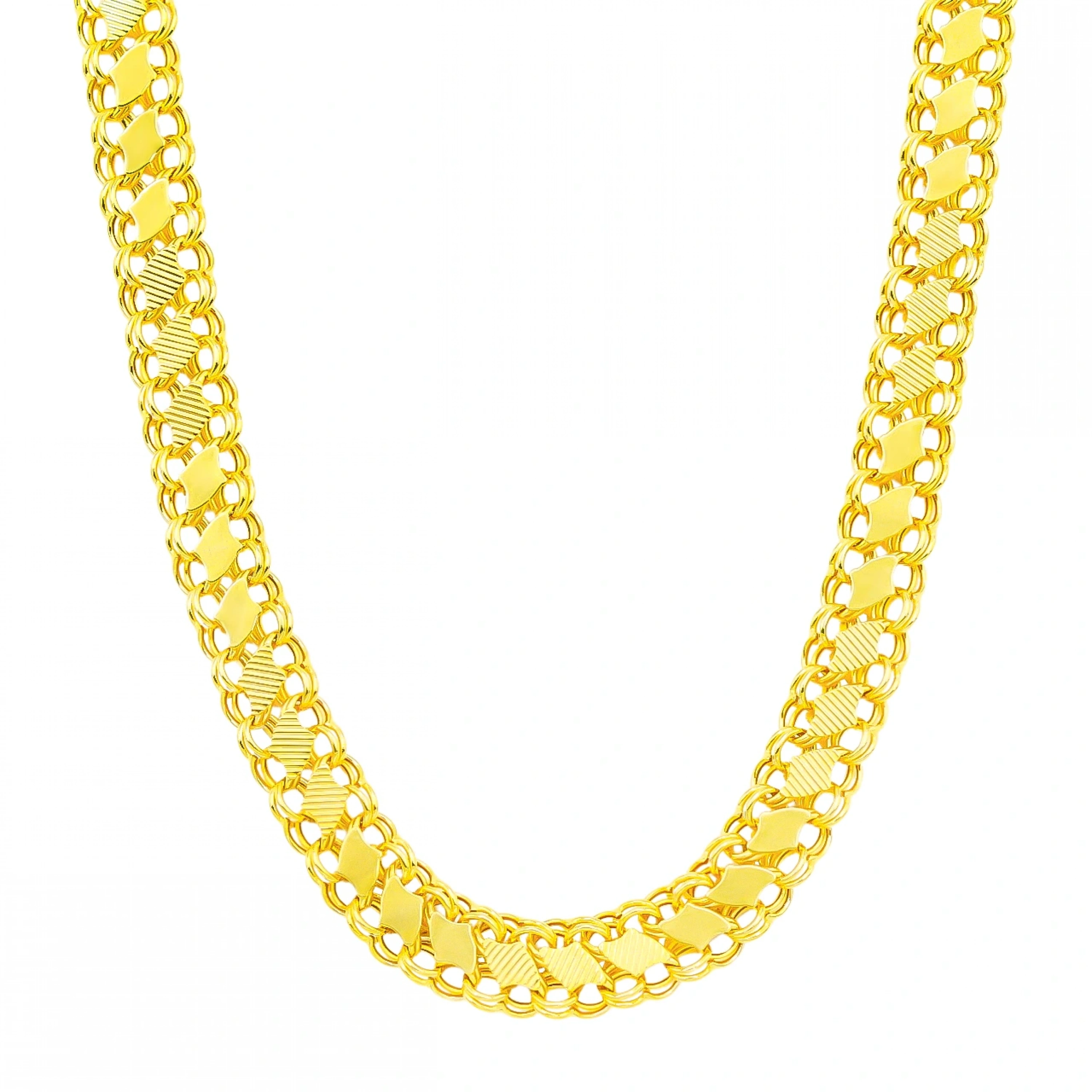 14 Ayar Kalem Pullu Zincir - 55Cm.